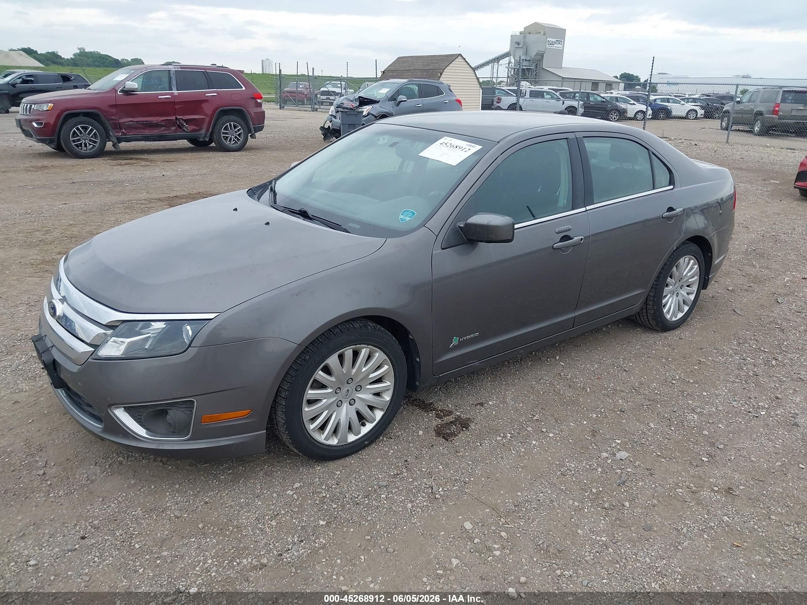 2012 Ford Fusion Hybrid   Gray vin: 3FADP0L35CR275232