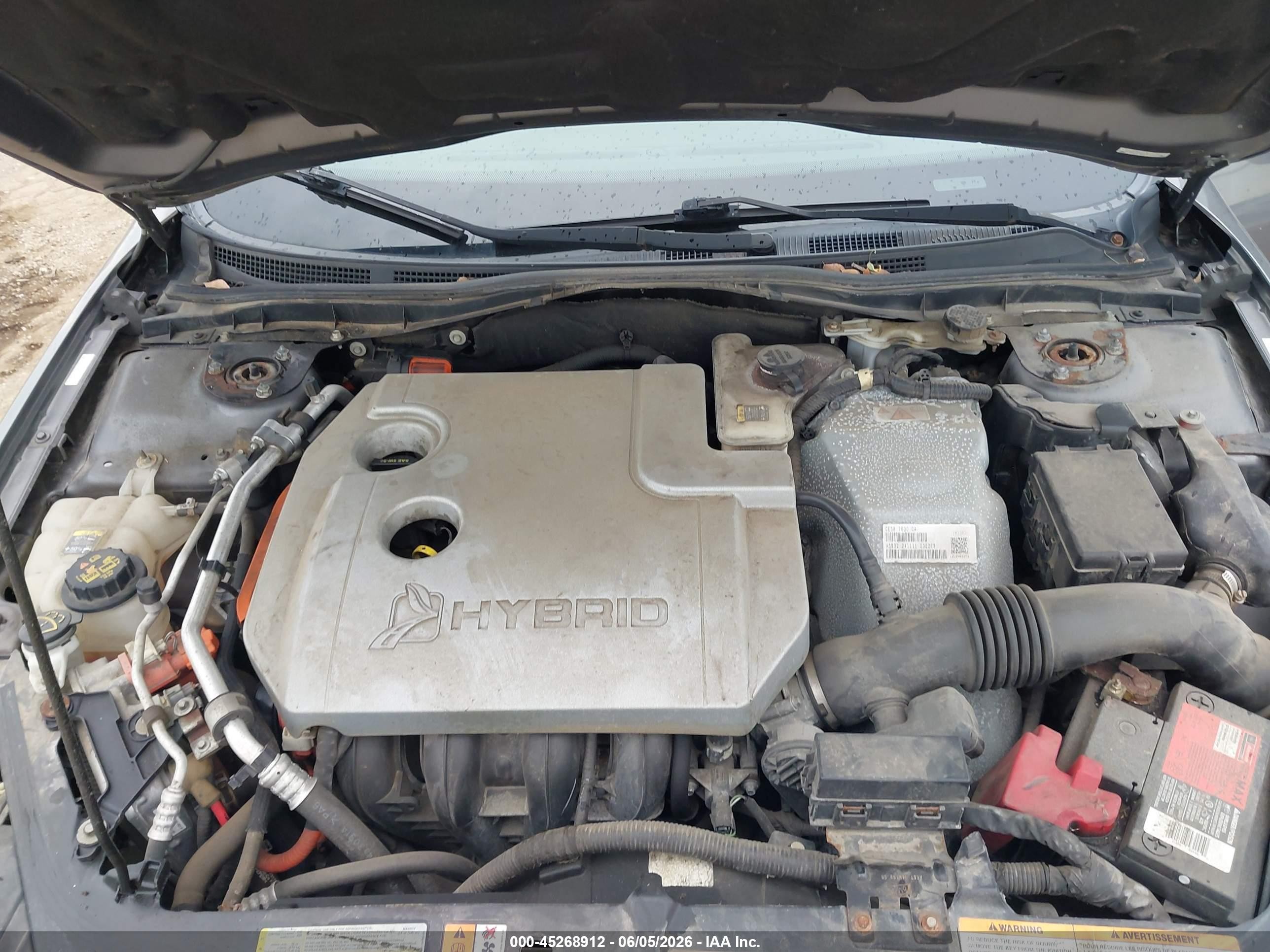 2012 Ford Fusion Hybrid   Gray vin: 3FADP0L35CR275232