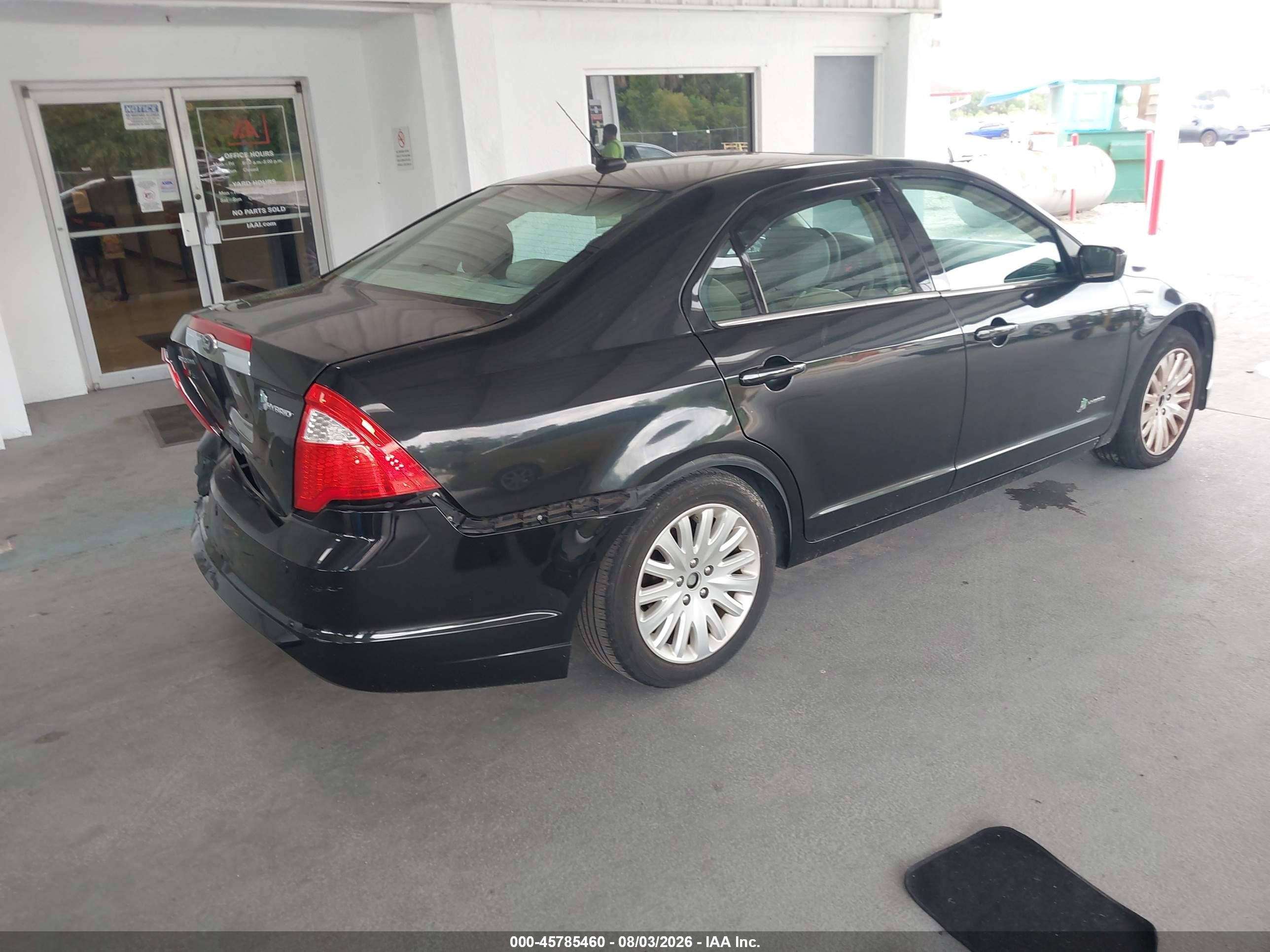 2012 Ford Fusion Hybrid   Black vin: 3FADP0L35CR372849