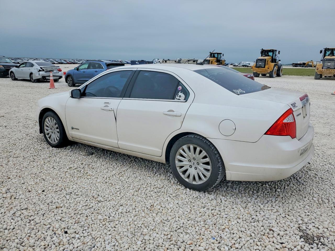 2010 Ford Fusion Hybrid White vin: 3FADP0L36AR188534
