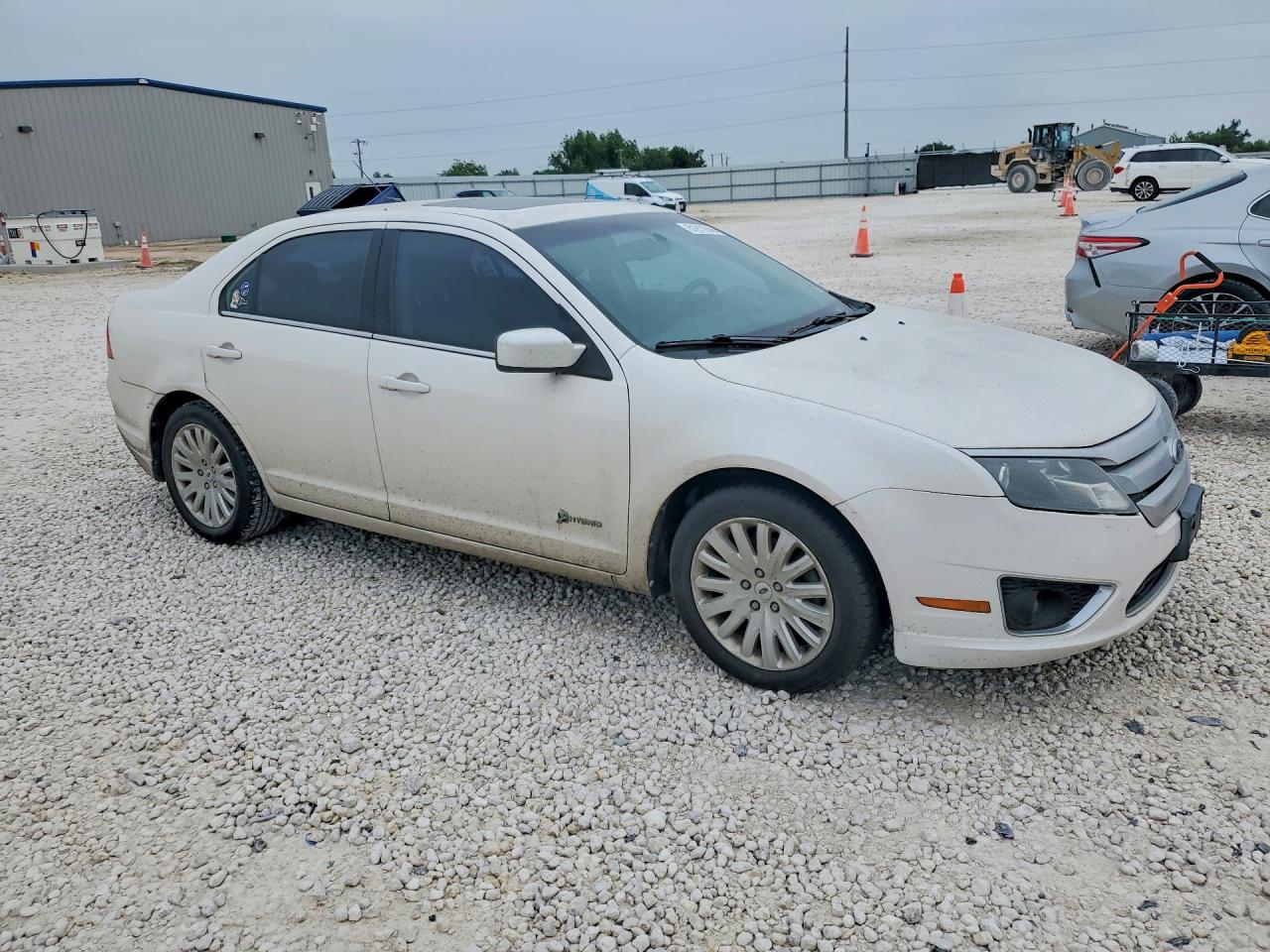2010 Ford Fusion Hybrid White vin: 3FADP0L36AR188534