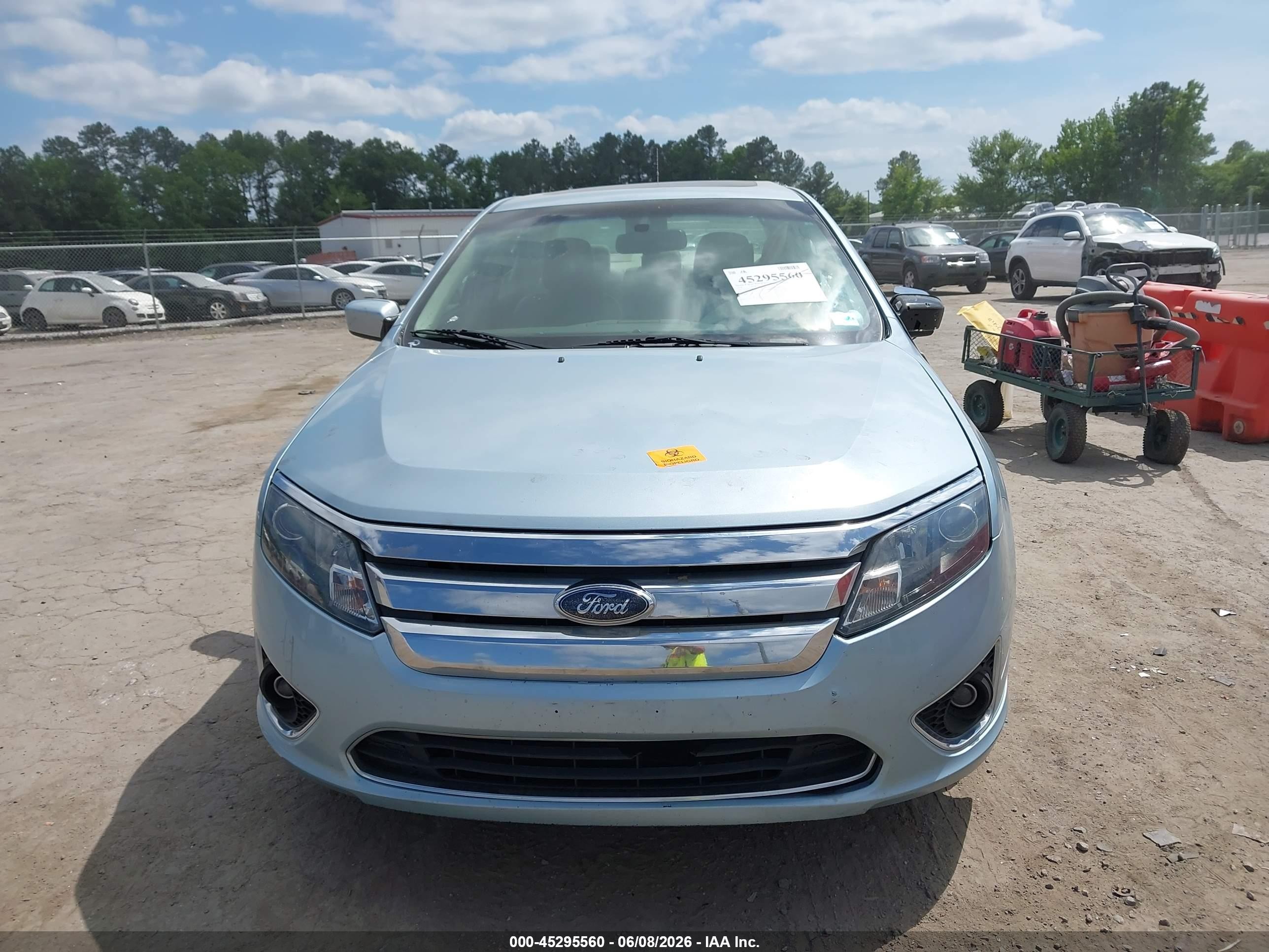 2010 Ford Fusion Hybrid   Blue vin: 3FADP0L36AR195595