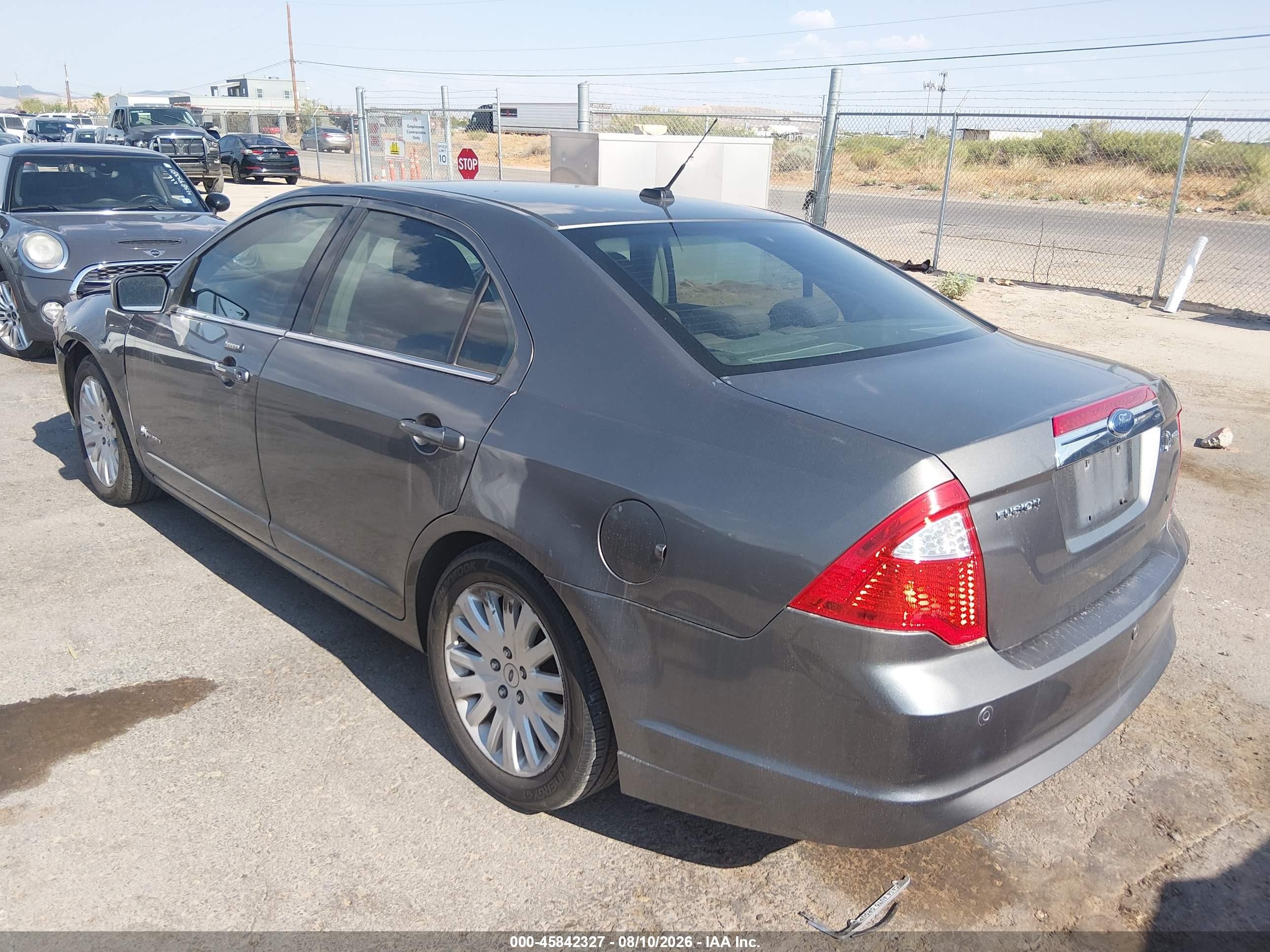 2010 Ford Fusion Hybrid Gray vin: 3FADP0L36AR298418
