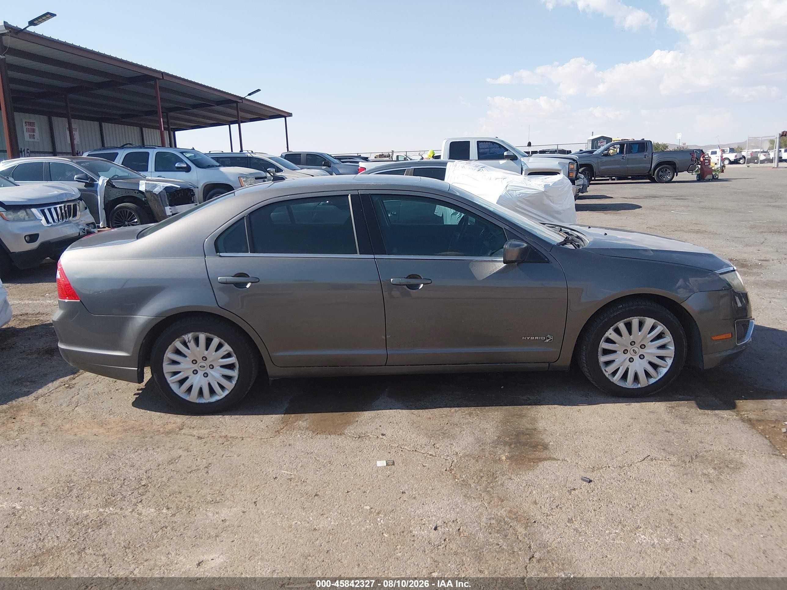 2010 Ford Fusion Hybrid Gray vin: 3FADP0L36AR298418