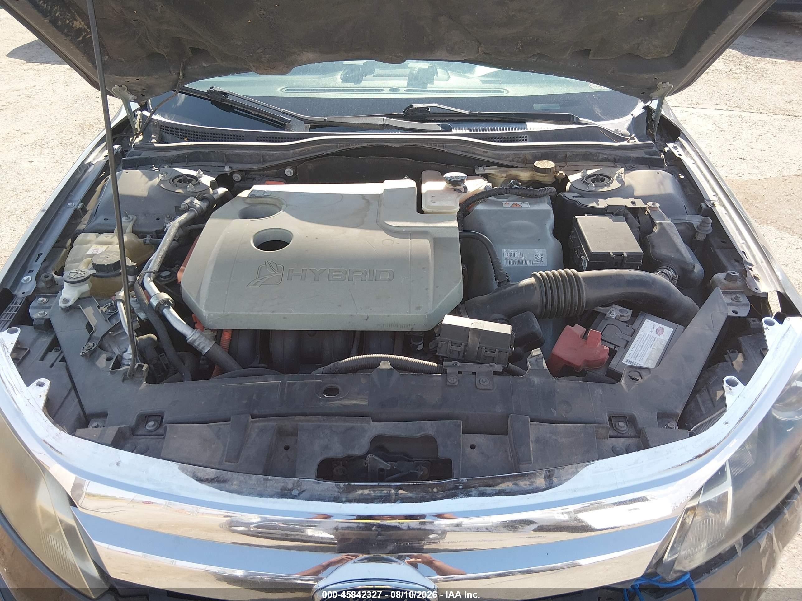 2010 Ford Fusion Hybrid Gray vin: 3FADP0L36AR298418