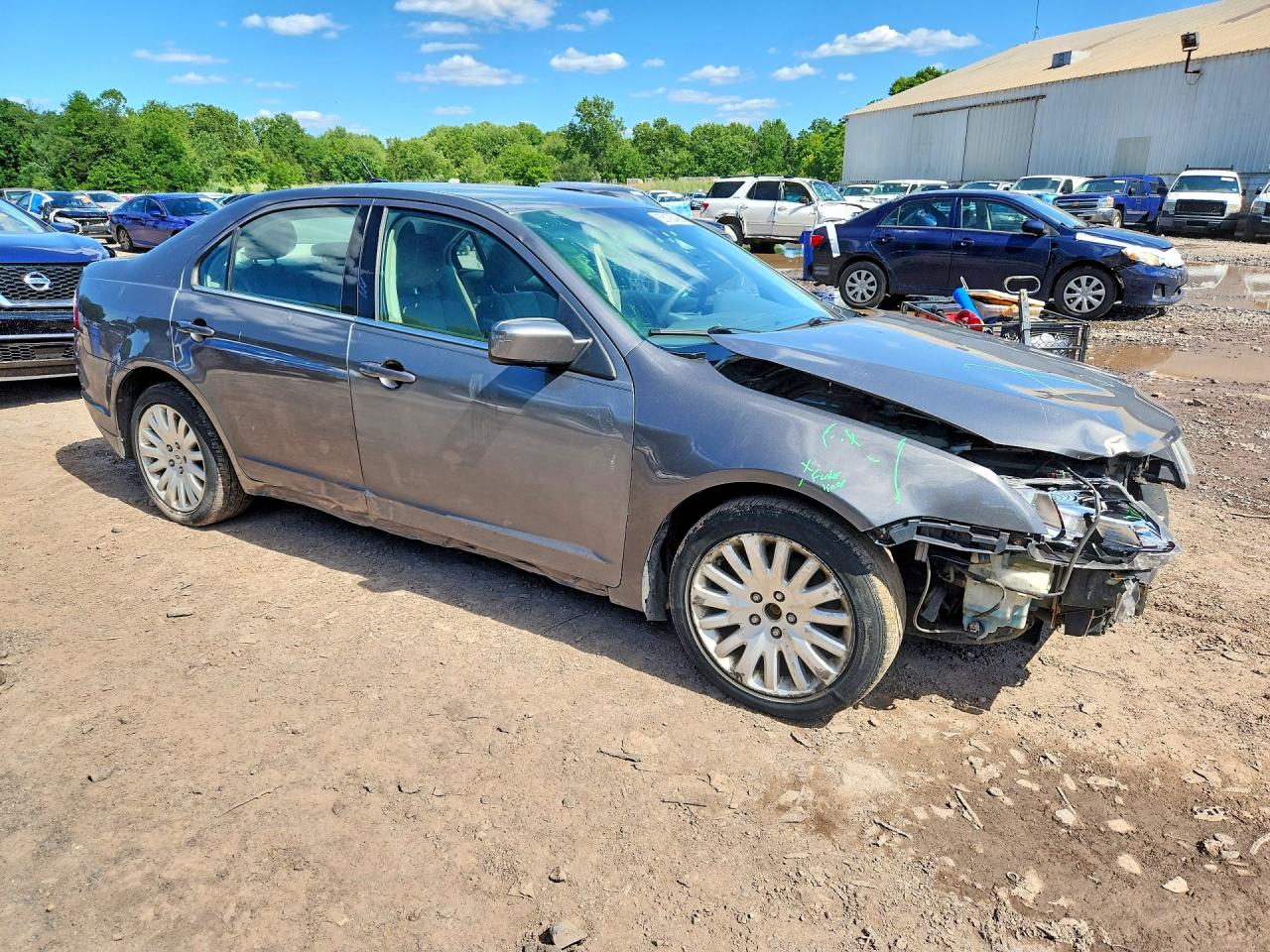 2011 Ford Fusion Hybrid Gray vin: 3FADP0L36BR180936