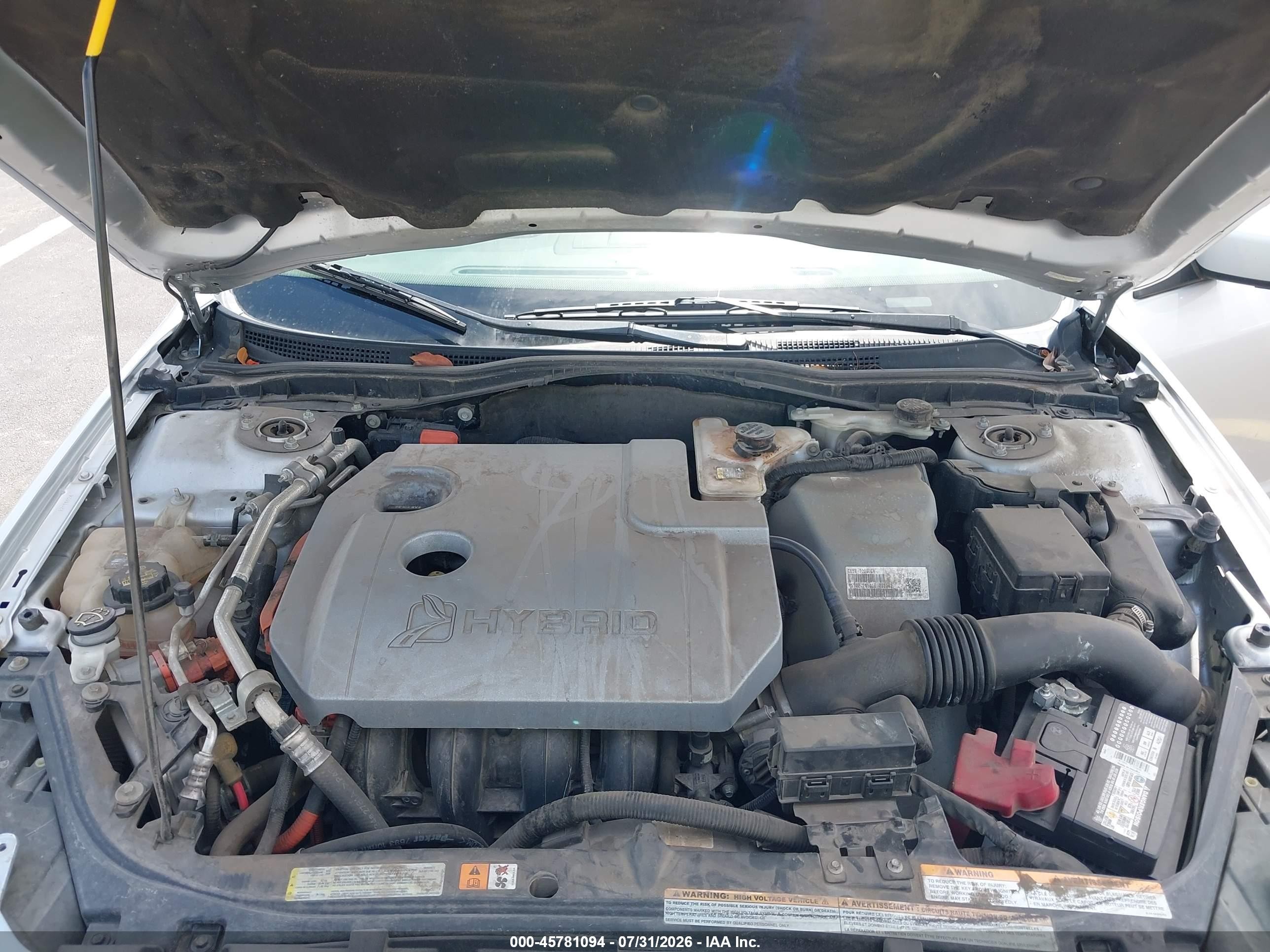 2012 Ford Fusion Hybrid Серебряный vin: 3FADP0L36CR245821