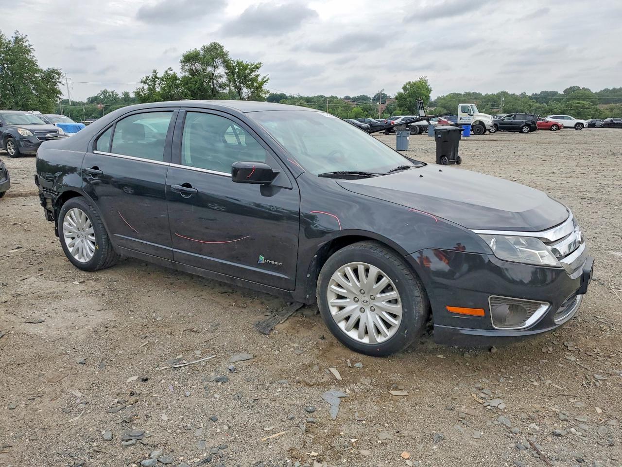 2012 Ford Fusion Hybrid Black vin: 3FADP0L36CR281248