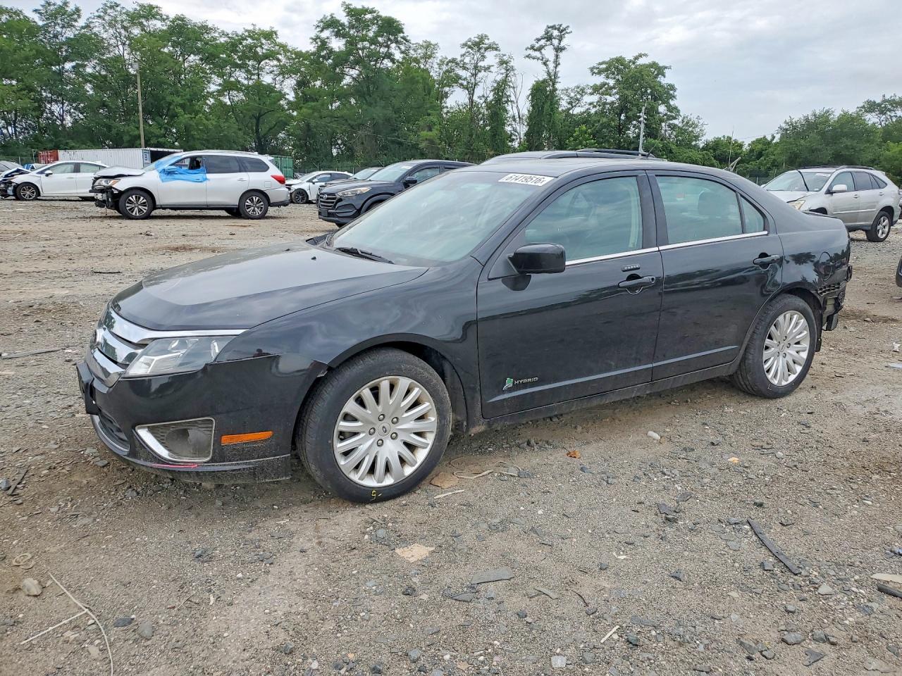 2012 Ford Fusion Hybrid Black vin: 3FADP0L36CR281248