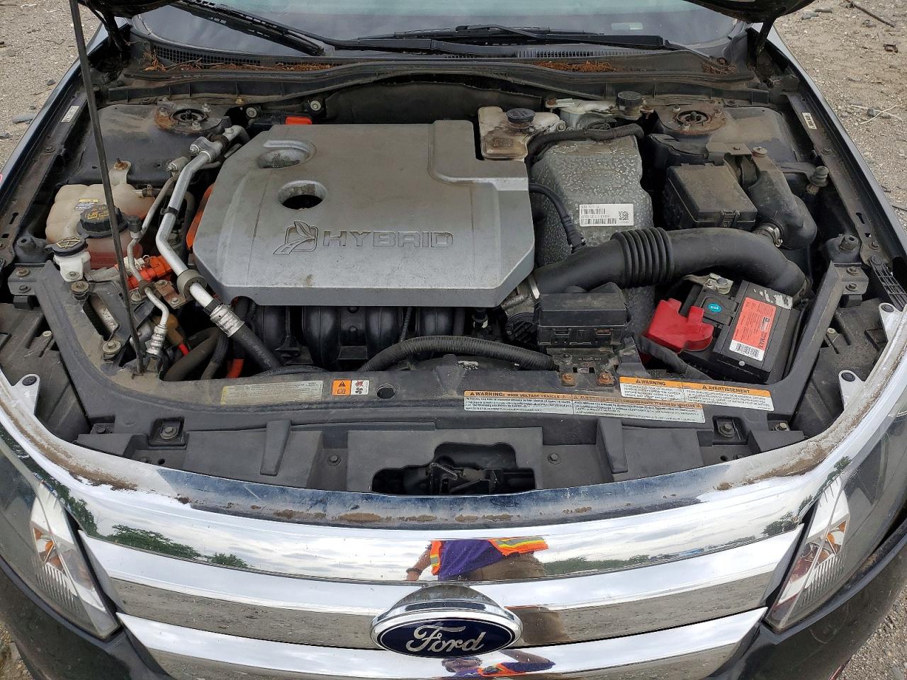 2012 Ford Fusion Hybrid Black vin: 3FADP0L36CR281248