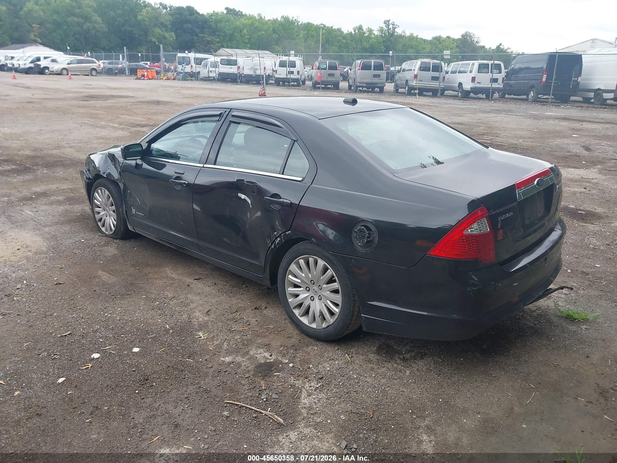 2012 Ford Fusion Hybrid   Черный vin: 3FADP0L36CR380474