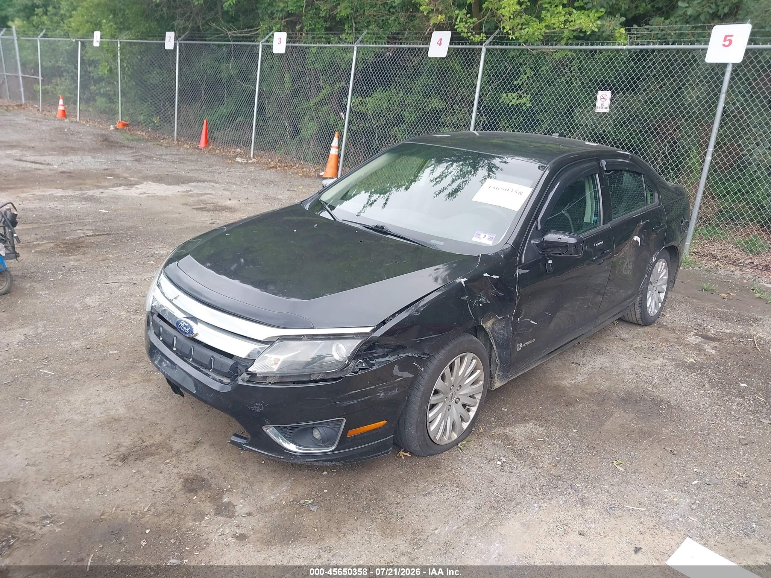 2012 Ford Fusion Hybrid   Черный vin: 3FADP0L36CR380474