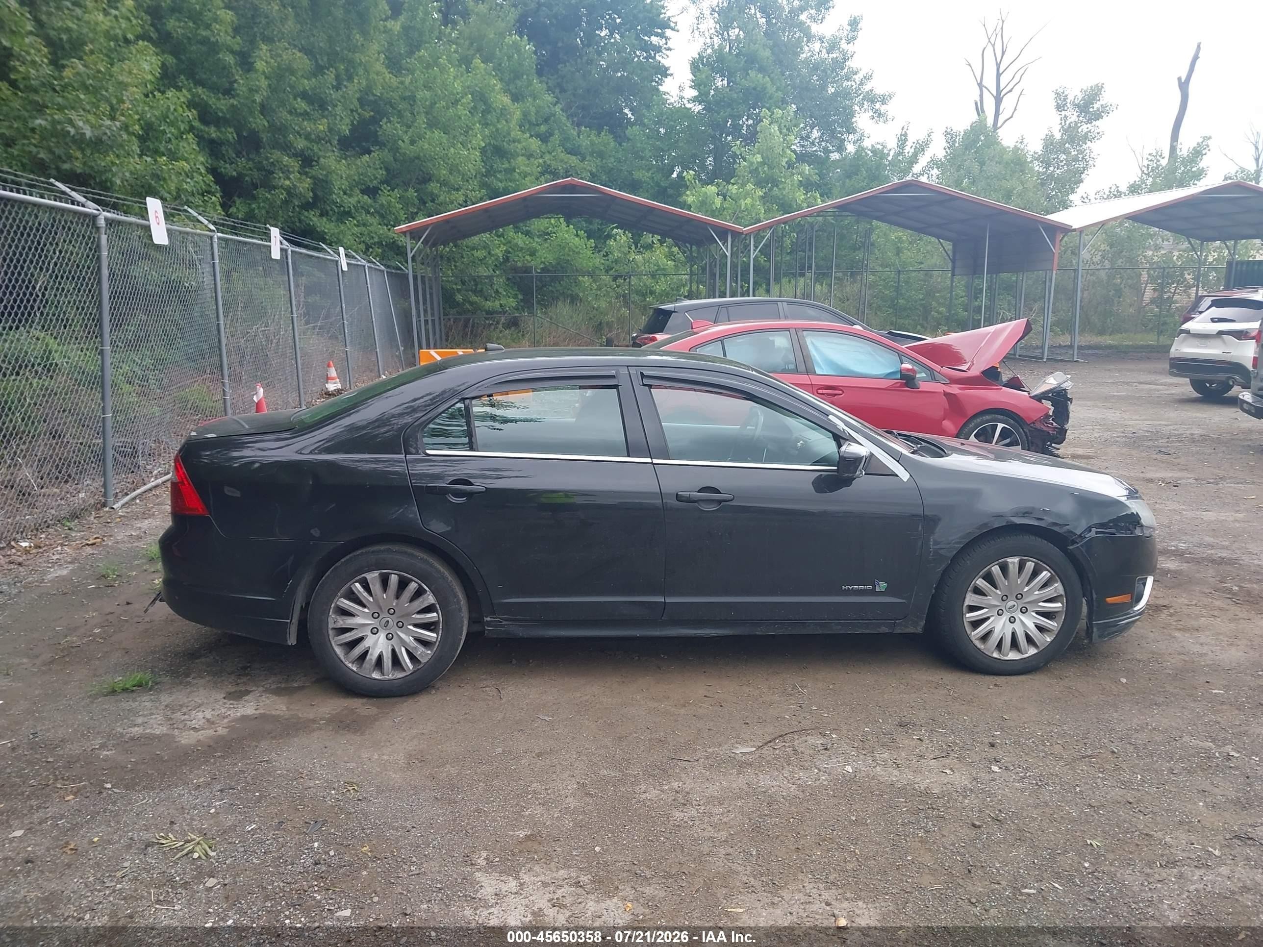 2012 Ford Fusion Hybrid   Черный vin: 3FADP0L36CR380474