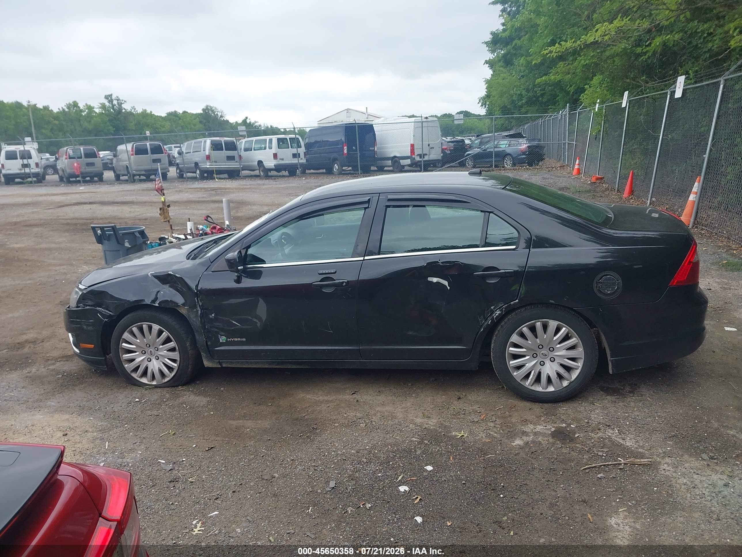 2012 Ford Fusion Hybrid   Черный vin: 3FADP0L36CR380474