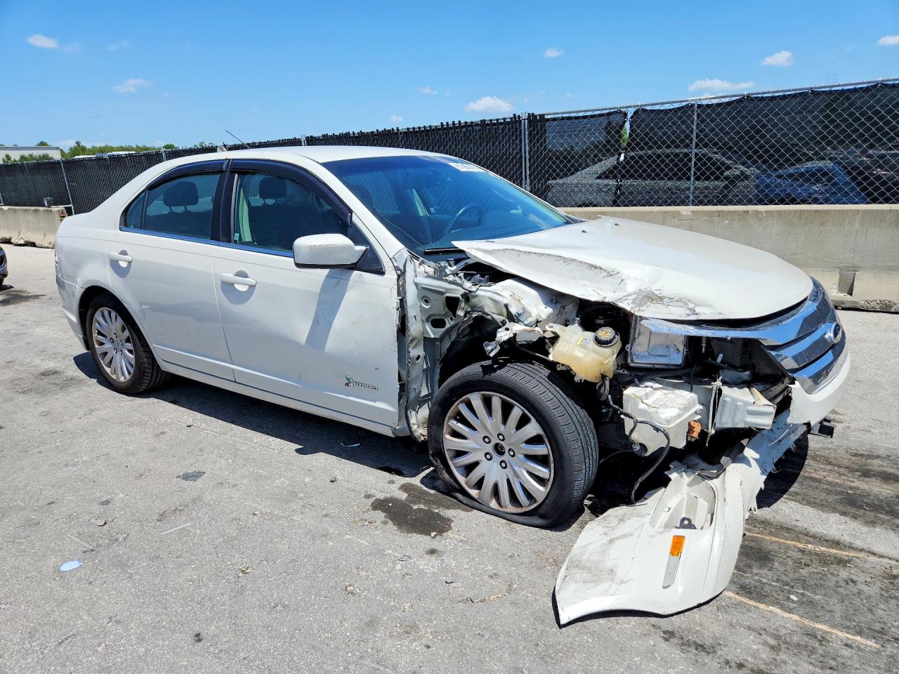 2012 Ford Fusion Hybrid White vin: 3FADP0L36CR428507