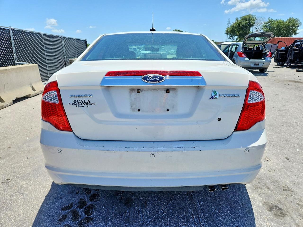 2012 Ford Fusion Hybrid White vin: 3FADP0L36CR428507