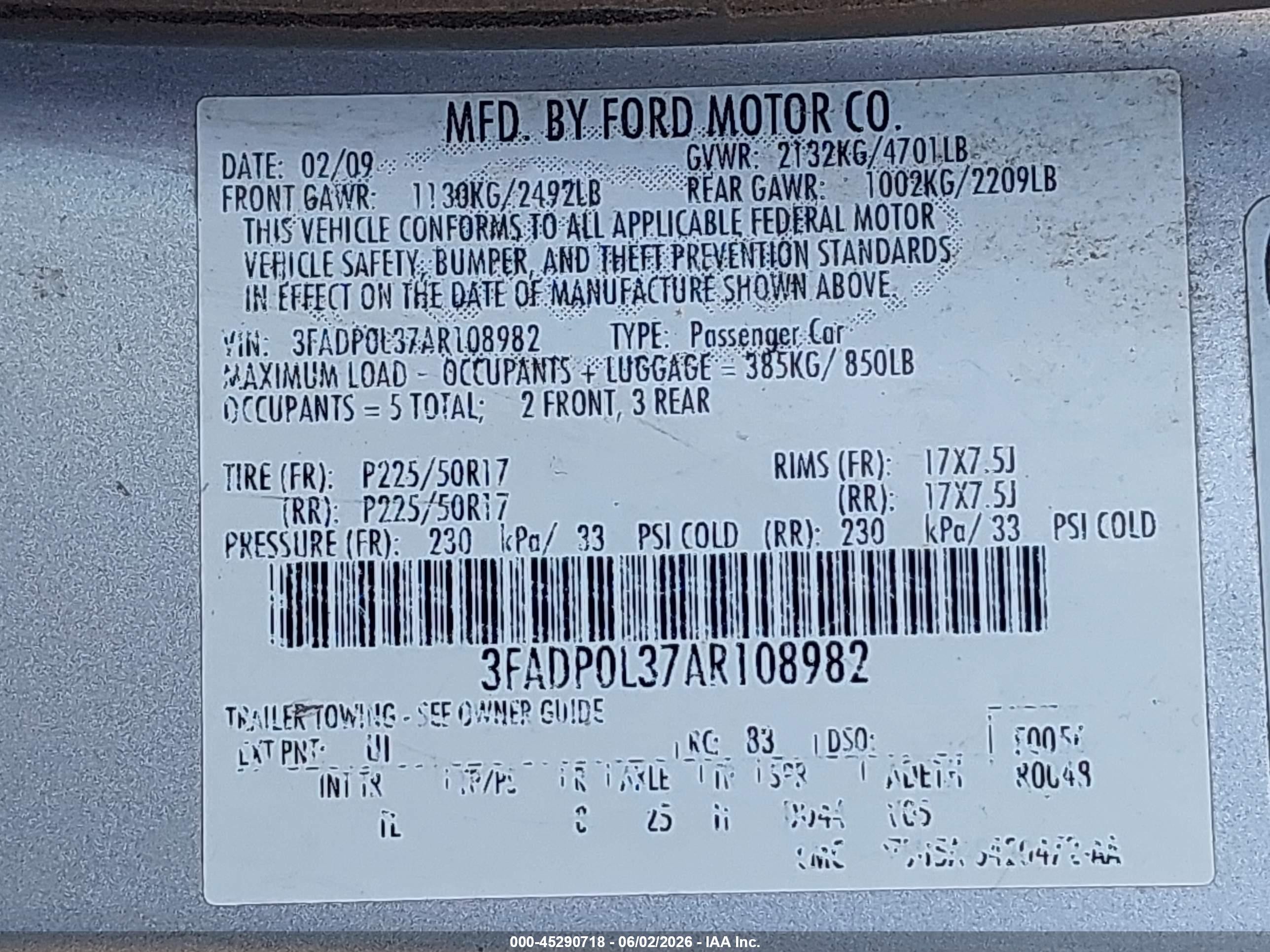 2010 Ford Fusion Hybrid   Gray vin: 3FADP0L37AR108982