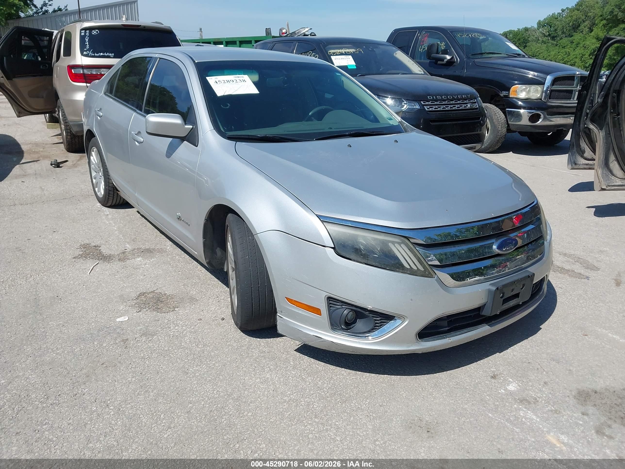 2010 Ford Fusion Hybrid   Gray vin: 3FADP0L37AR108982