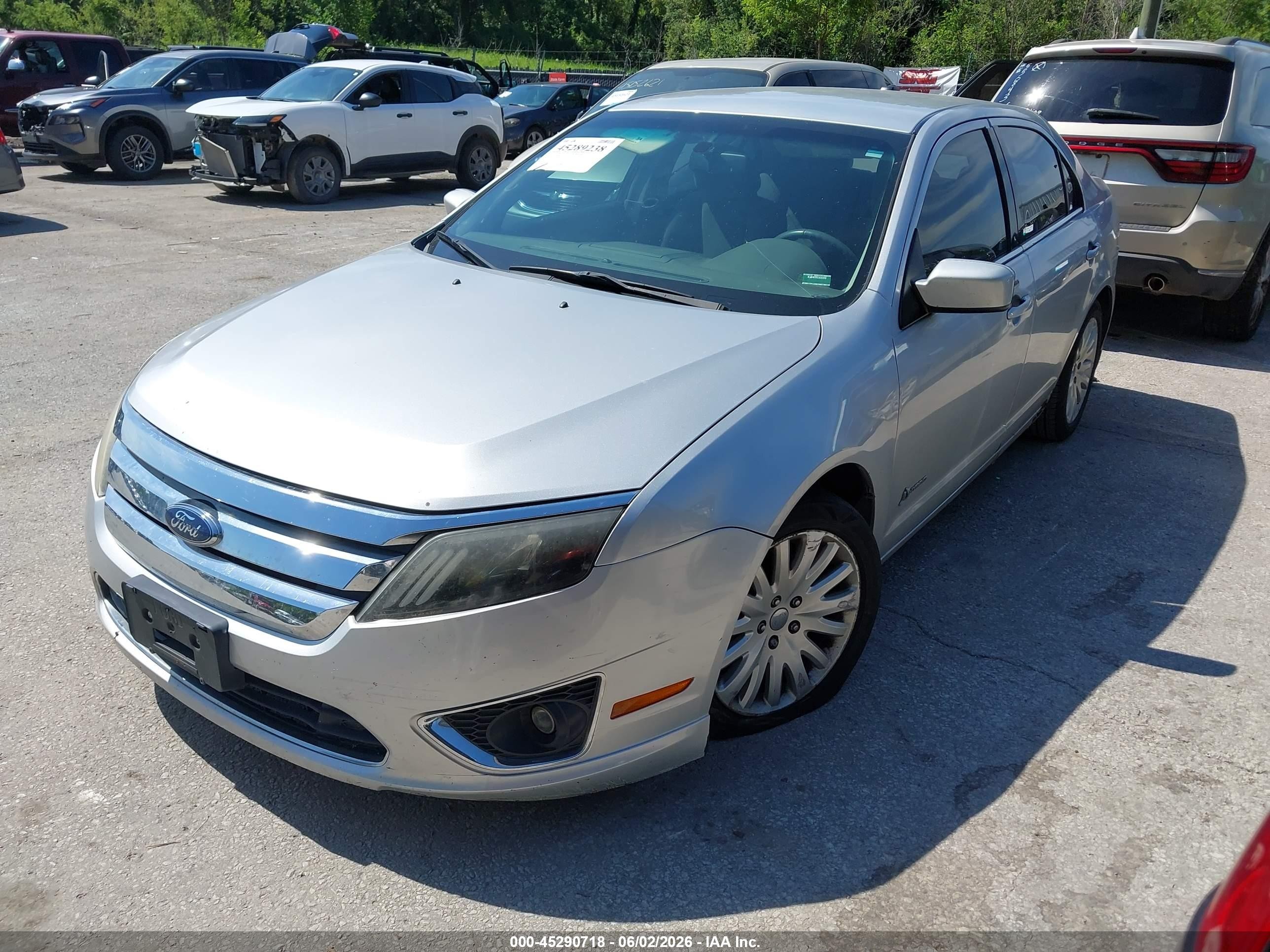 2010 Ford Fusion Hybrid   Gray vin: 3FADP0L37AR108982