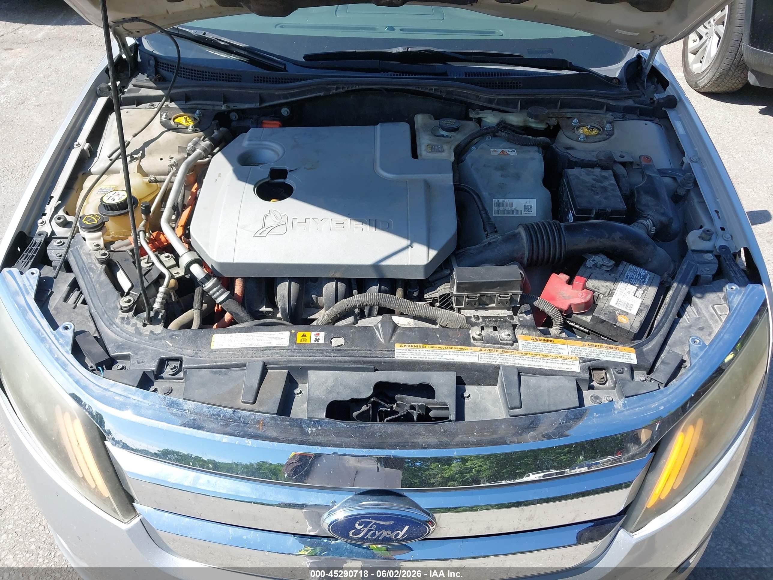 2010 Ford Fusion Hybrid   Gray vin: 3FADP0L37AR108982