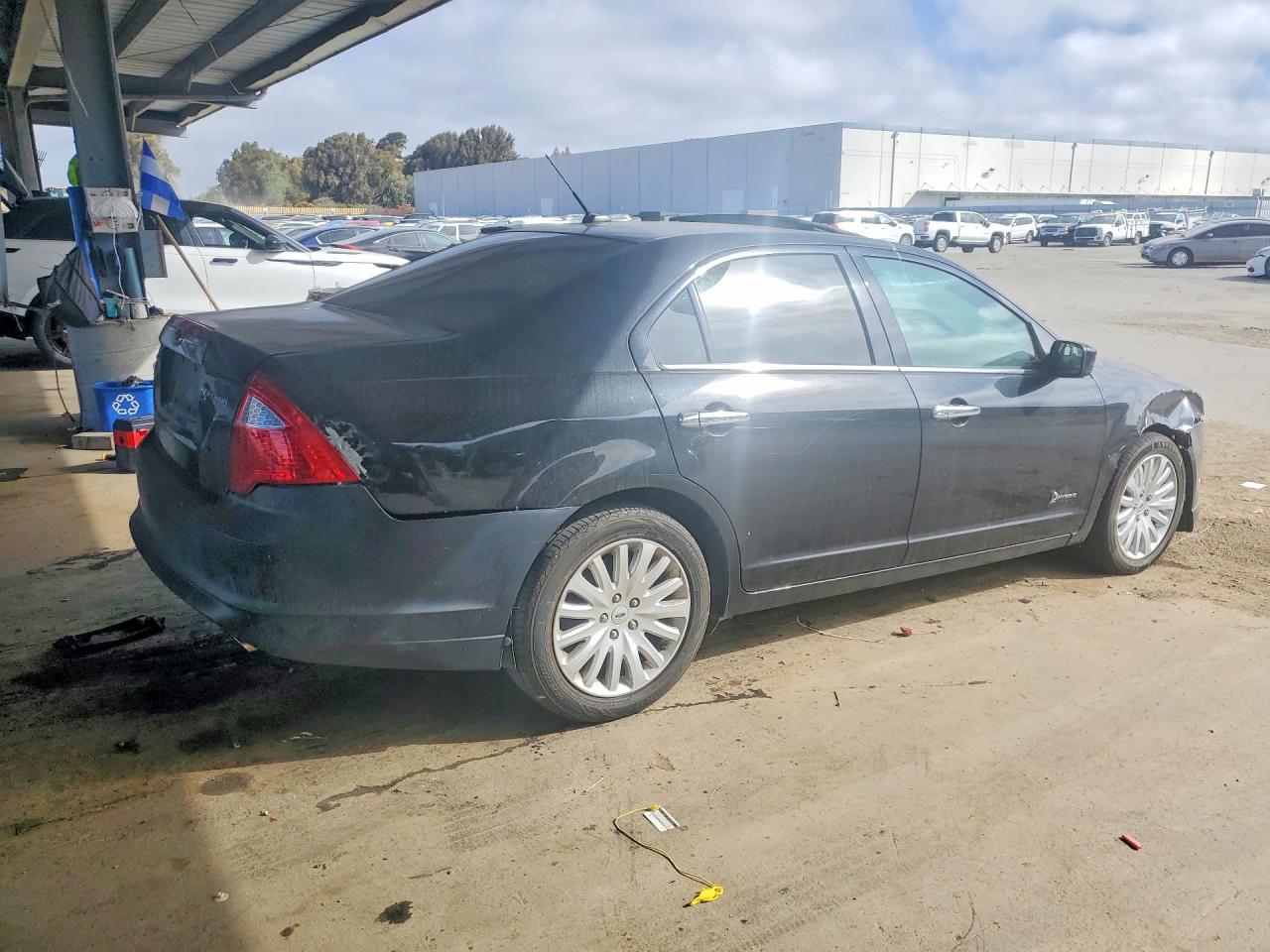 2010 Ford Fusion Hybrid Black vin: 3FADP0L37AR207396