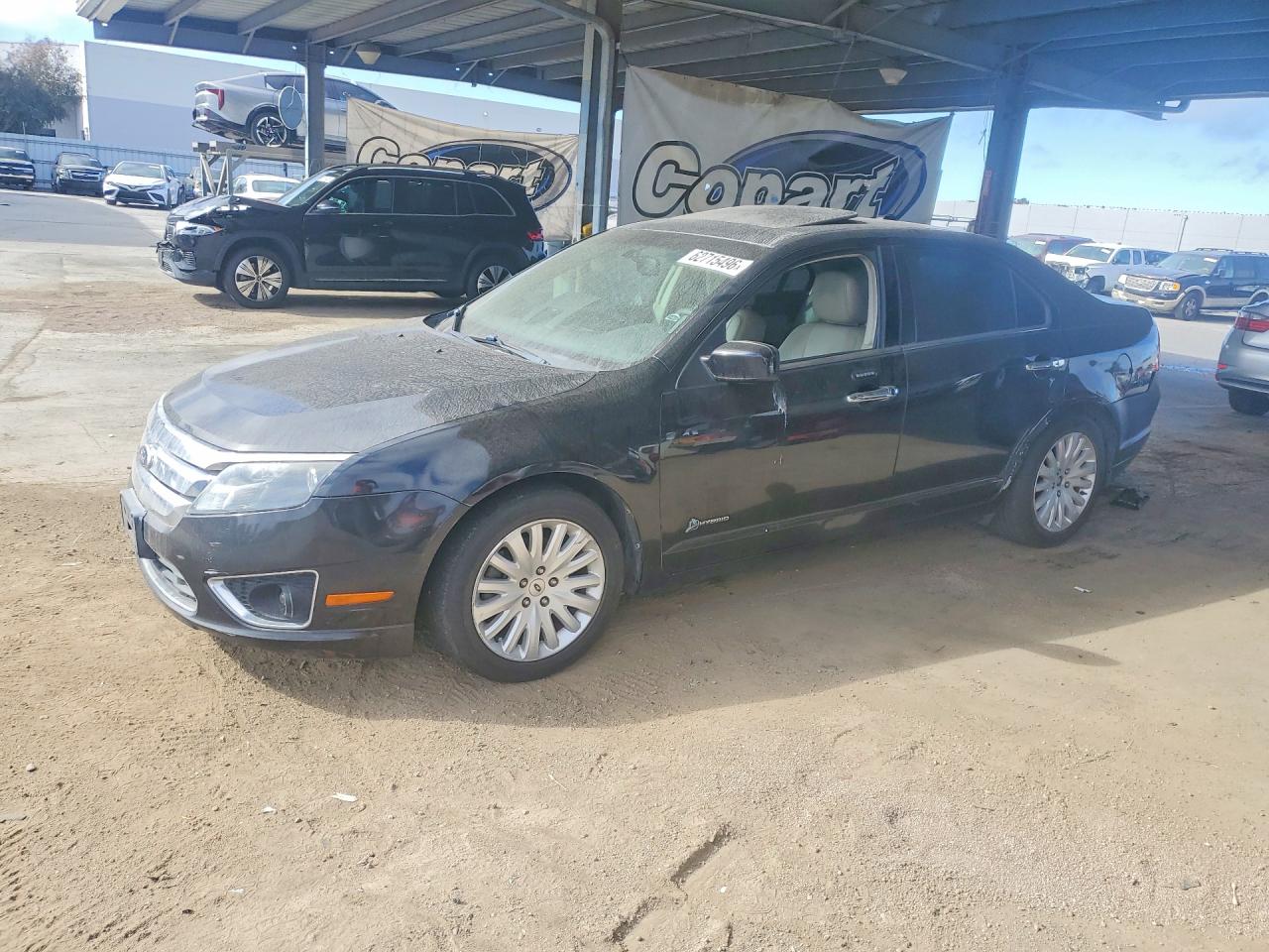 2010 Ford Fusion Hybrid Black vin: 3FADP0L37AR207396