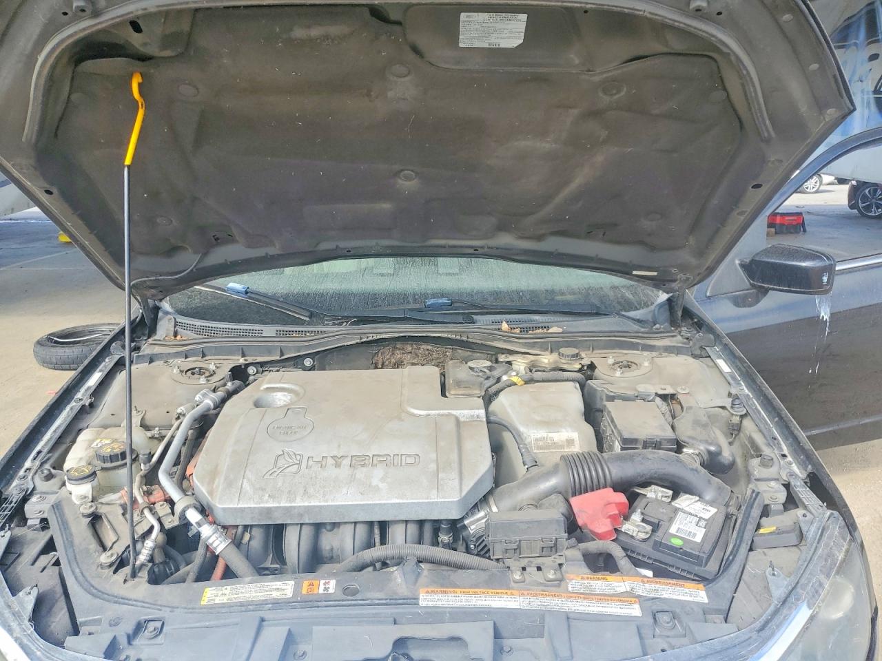 2010 Ford Fusion Hybrid Black vin: 3FADP0L37AR207396