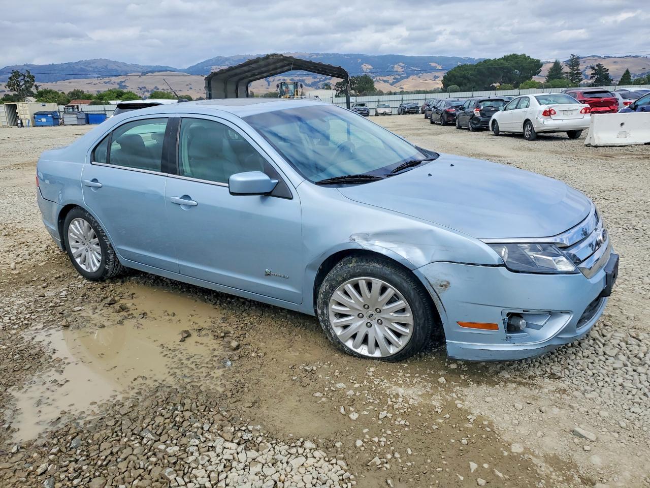 2010 Ford Fusion Hybrid Blue vin: 3FADP0L37AR403581