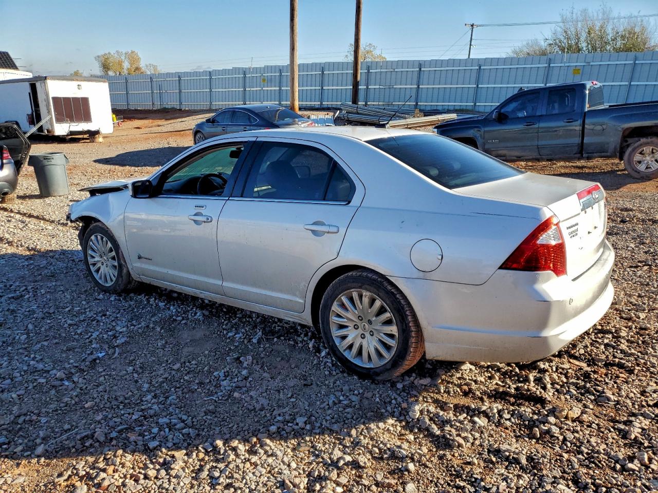 2010 Ford Fusion Hybrid White vin: 3FADP0L37AR428626