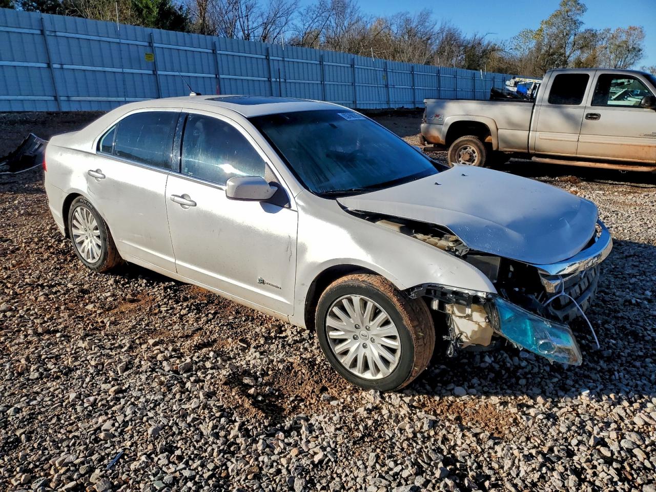 2010 Ford Fusion Hybrid White vin: 3FADP0L37AR428626
