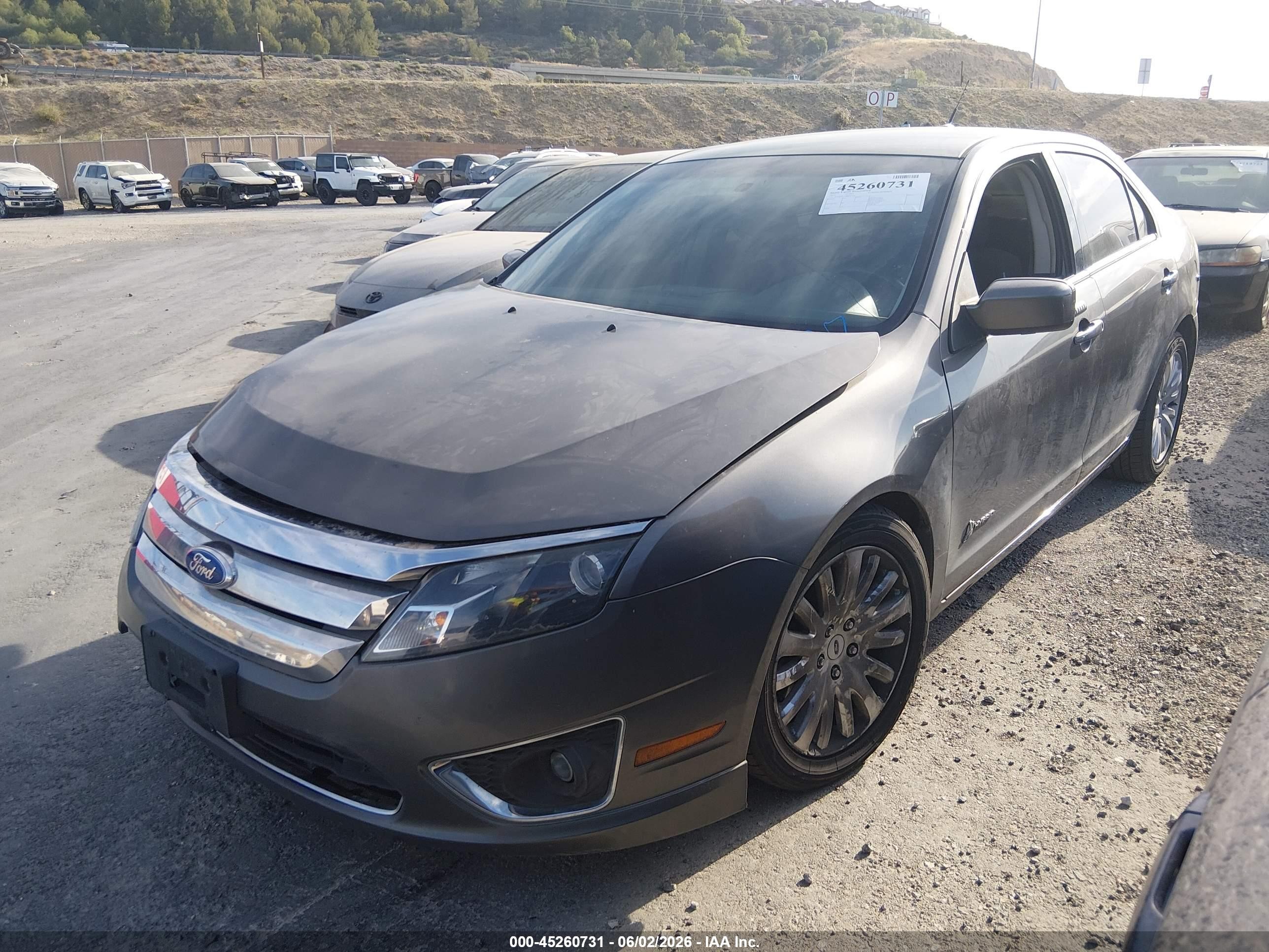 2011 Ford Fusion Hybrid   Gray vin: 3FADP0L37BR303126