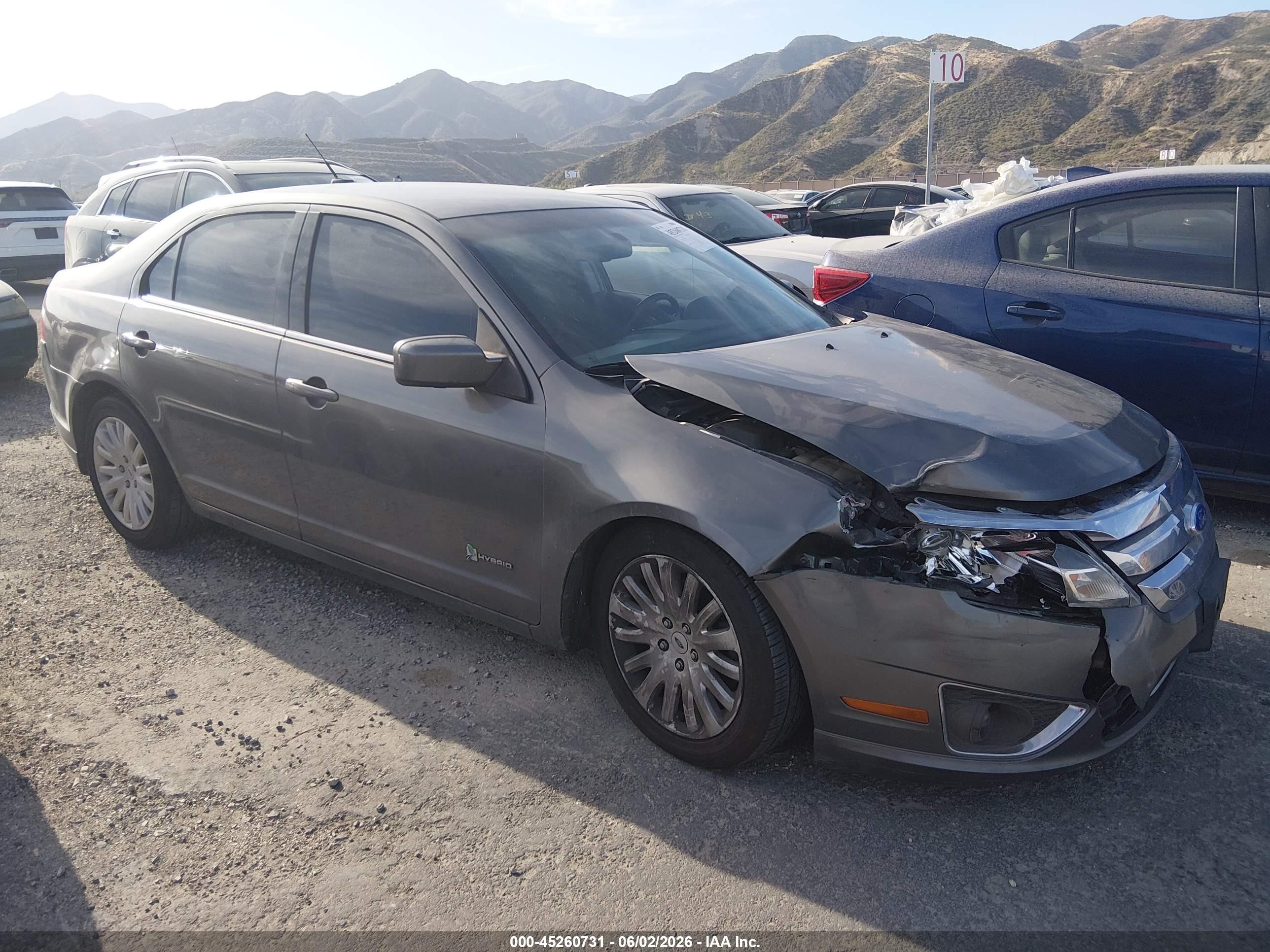 2011 Ford Fusion Hybrid   Gray vin: 3FADP0L37BR303126