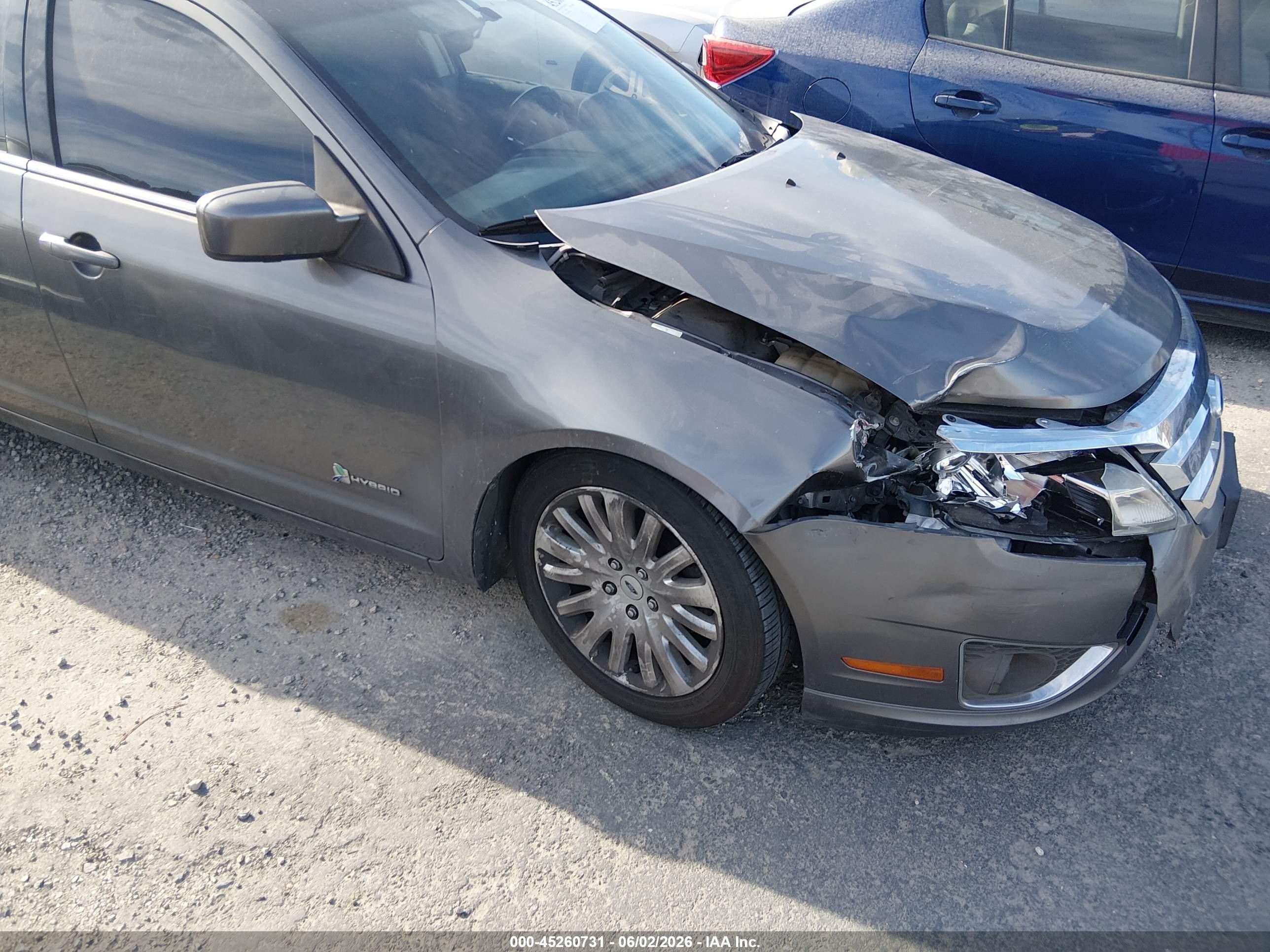 2011 Ford Fusion Hybrid   Gray vin: 3FADP0L37BR303126