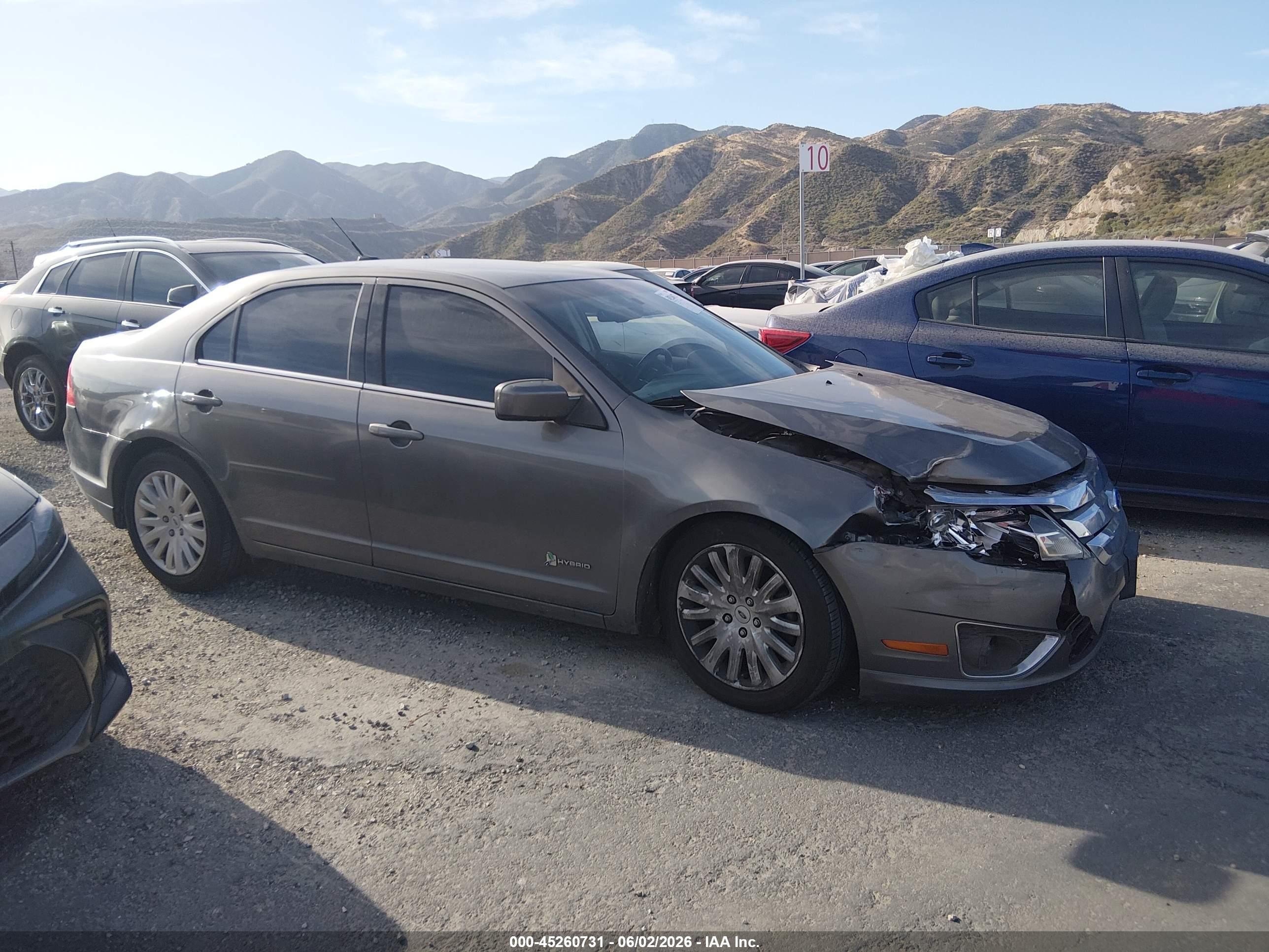 2011 Ford Fusion Hybrid   Gray vin: 3FADP0L37BR303126