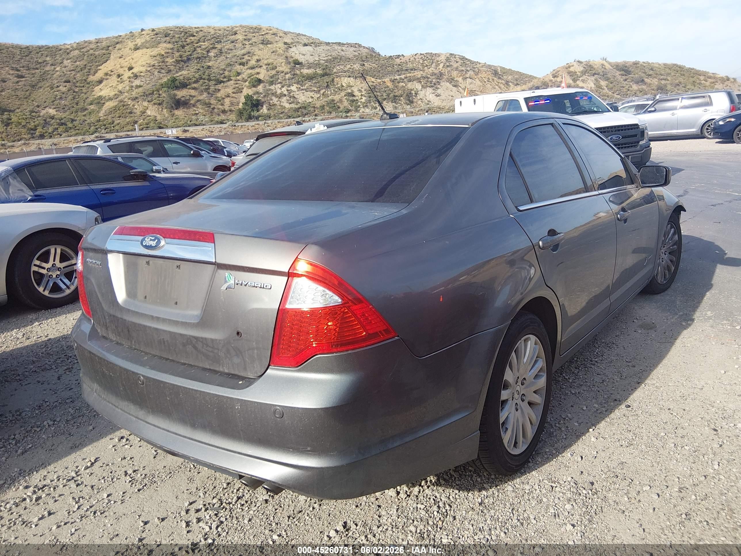 2011 Ford Fusion Hybrid   Gray vin: 3FADP0L37BR303126