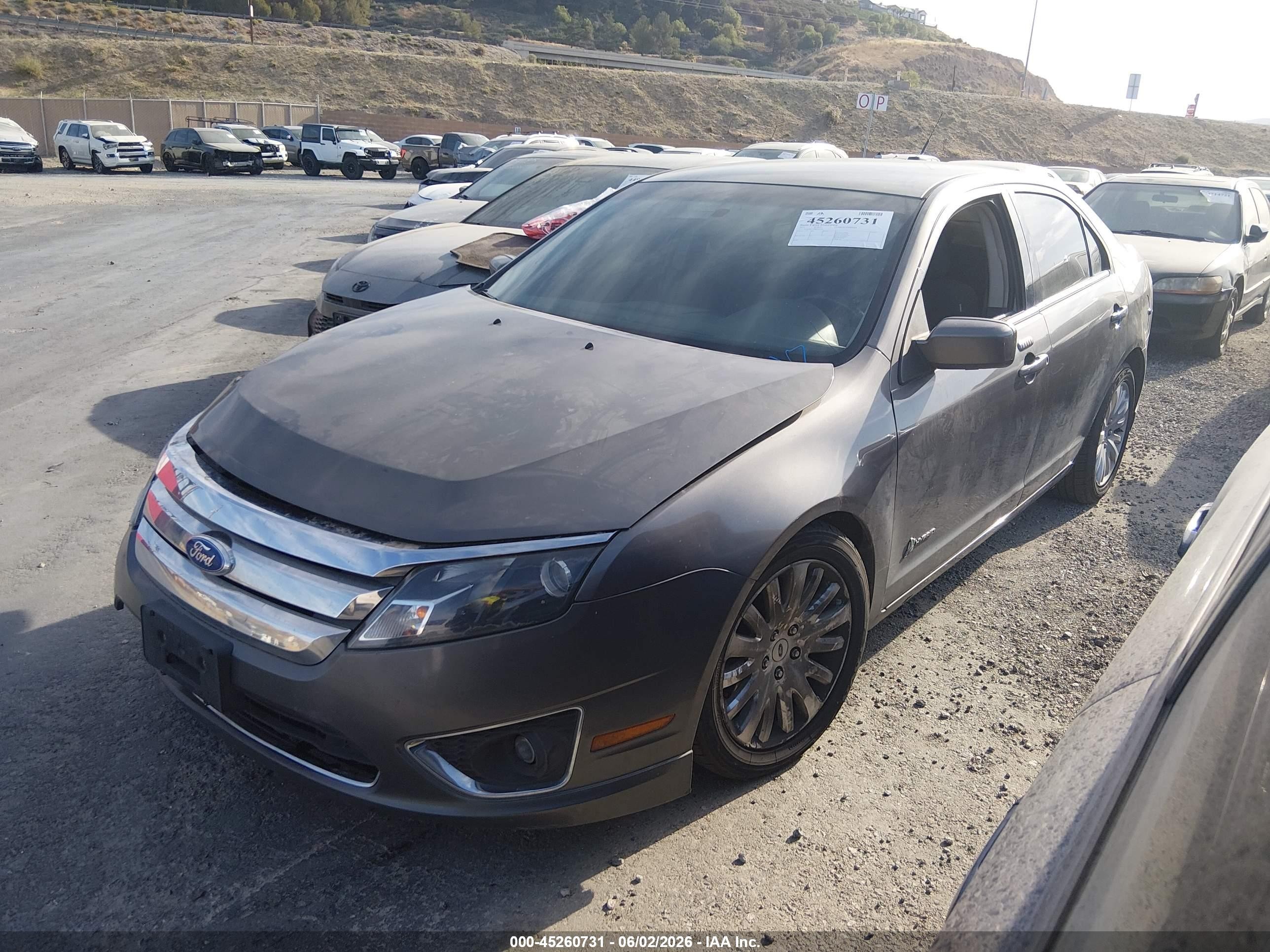 2011 Ford Fusion Hybrid   Gray vin: 3FADP0L37BR303126
