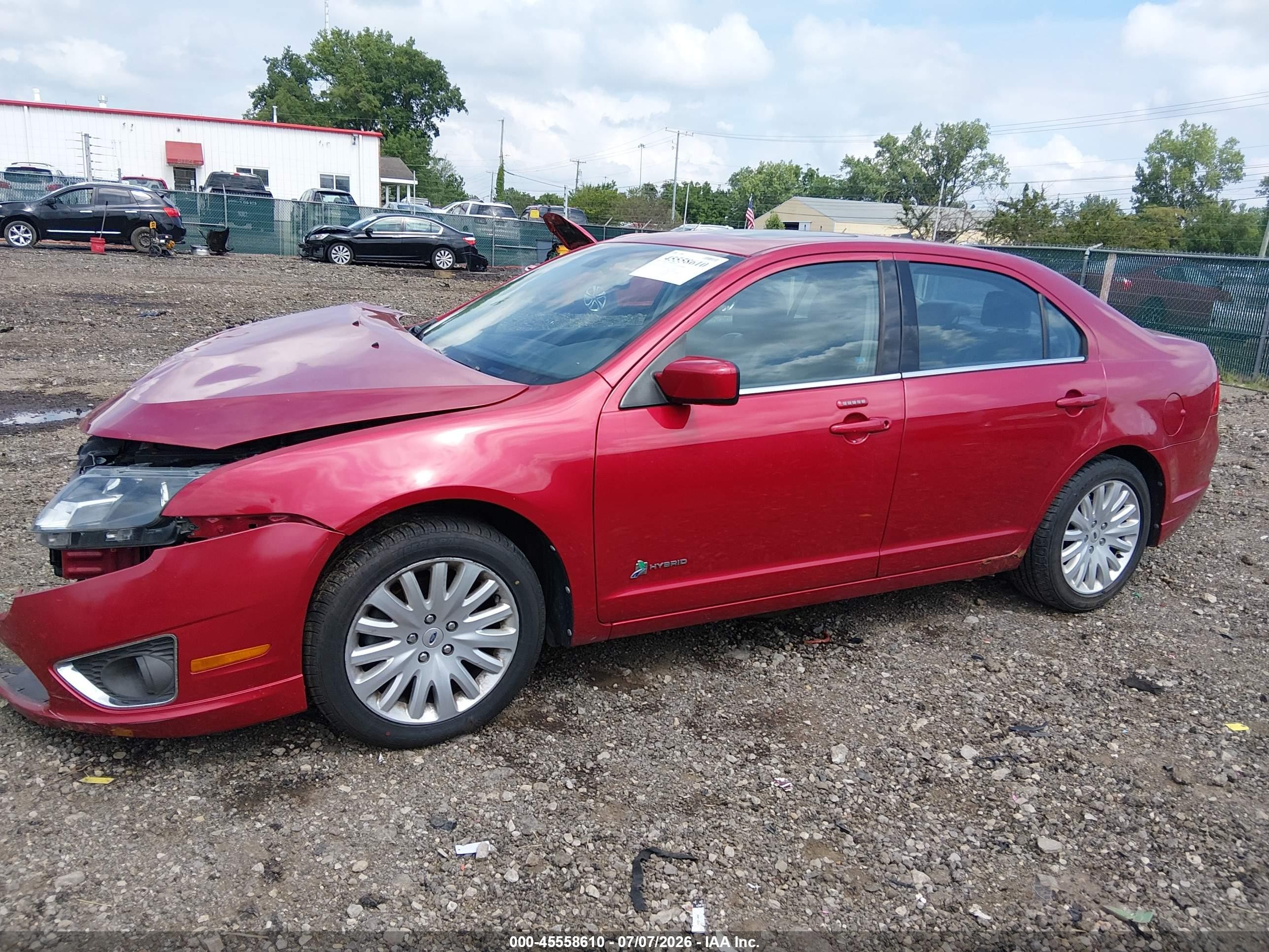 2012 Ford Fusion Hybrid   Red vin: 3FADP0L37CR300311