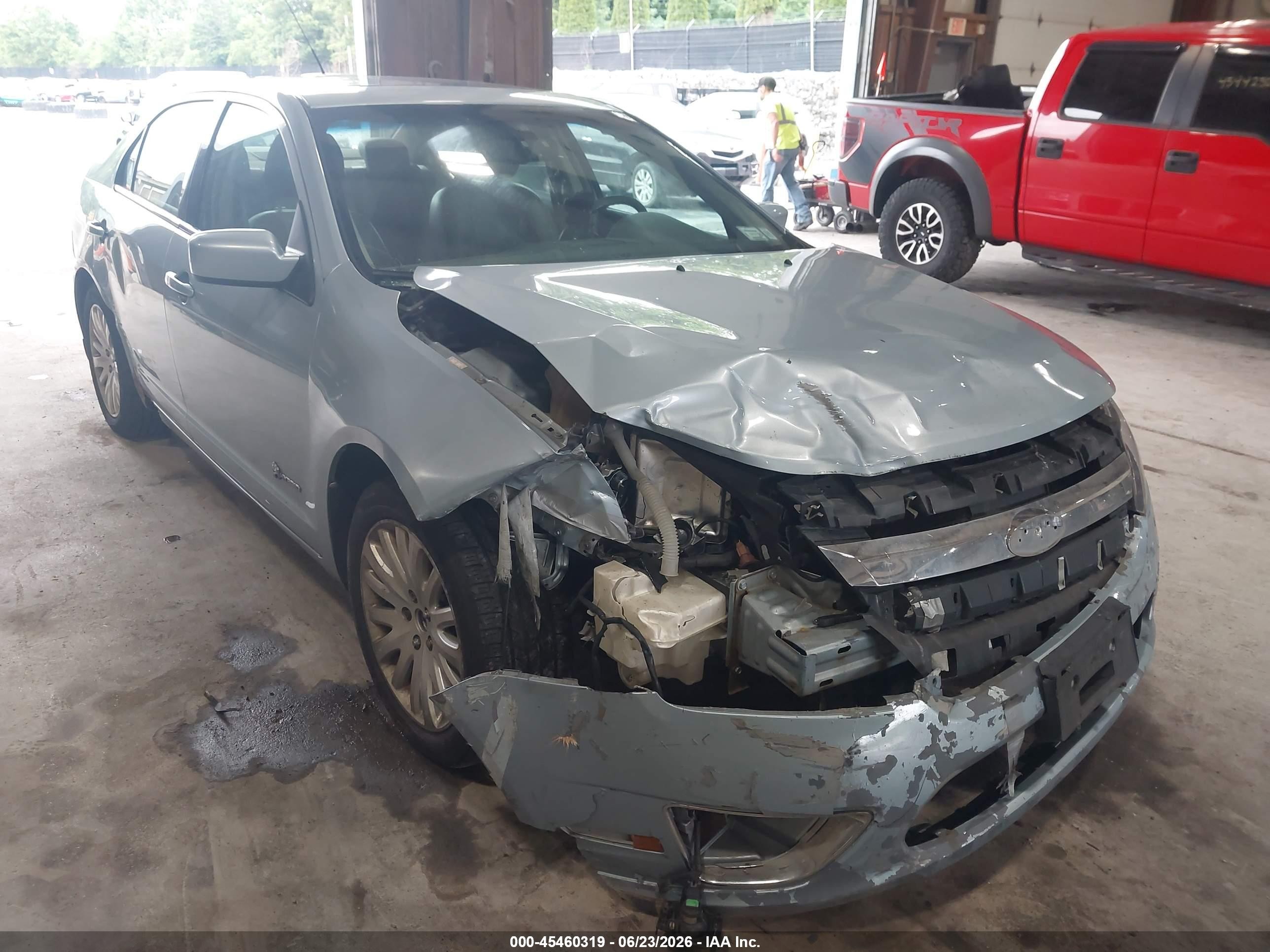 2010 Ford Fusion Hybrid   Light Blue vin: 3FADP0L38AR145880