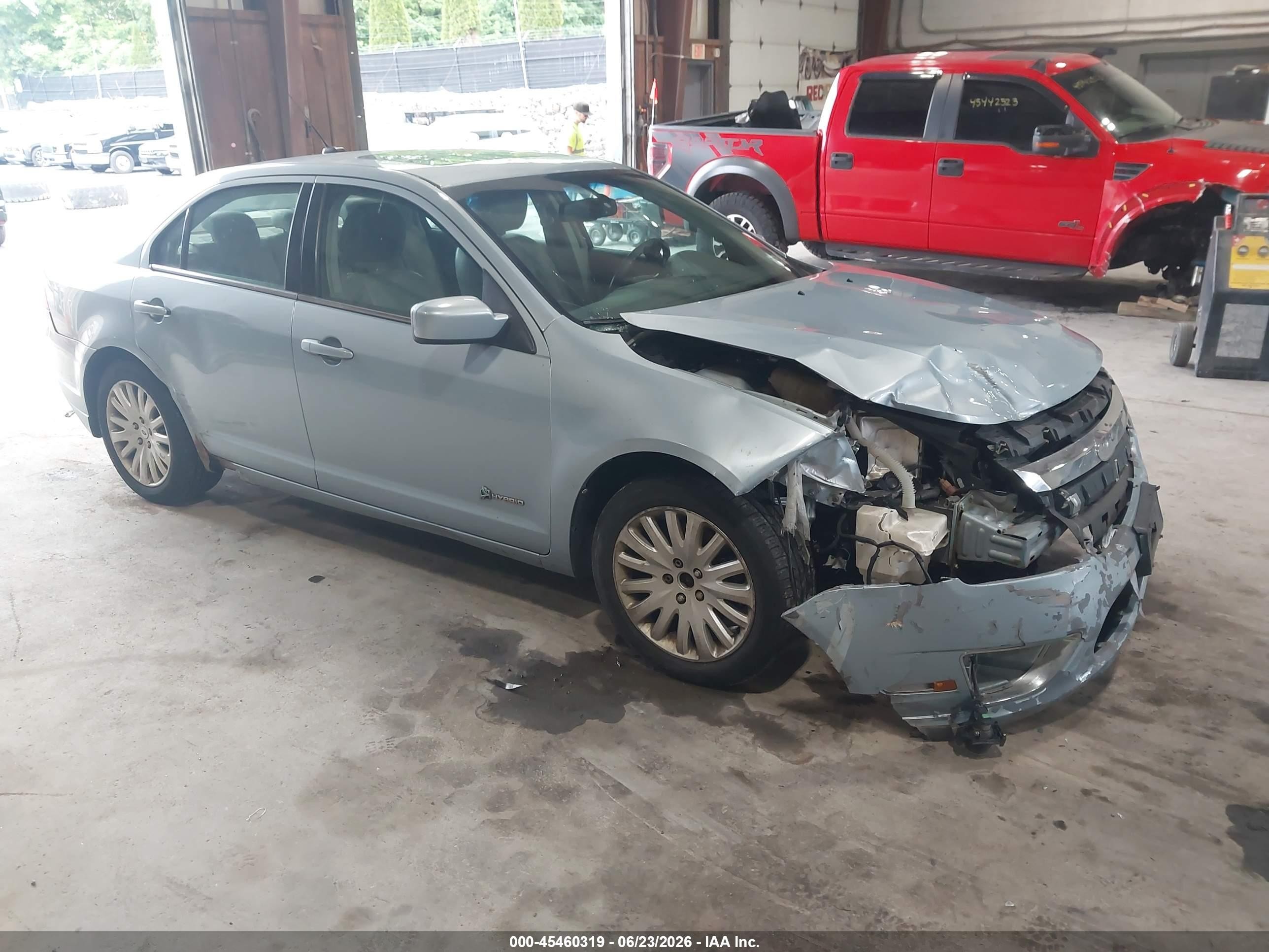 2010 Ford Fusion Hybrid   Light Blue vin: 3FADP0L38AR145880