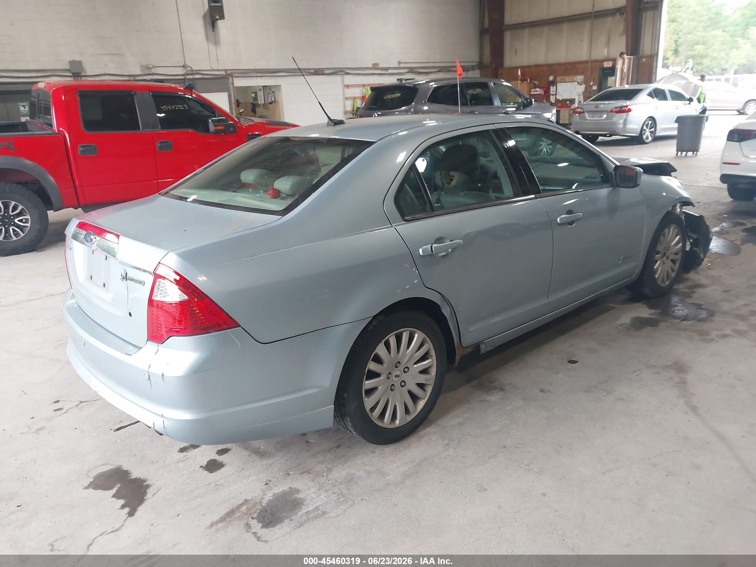 2010 Ford Fusion Hybrid   Light Blue vin: 3FADP0L38AR145880