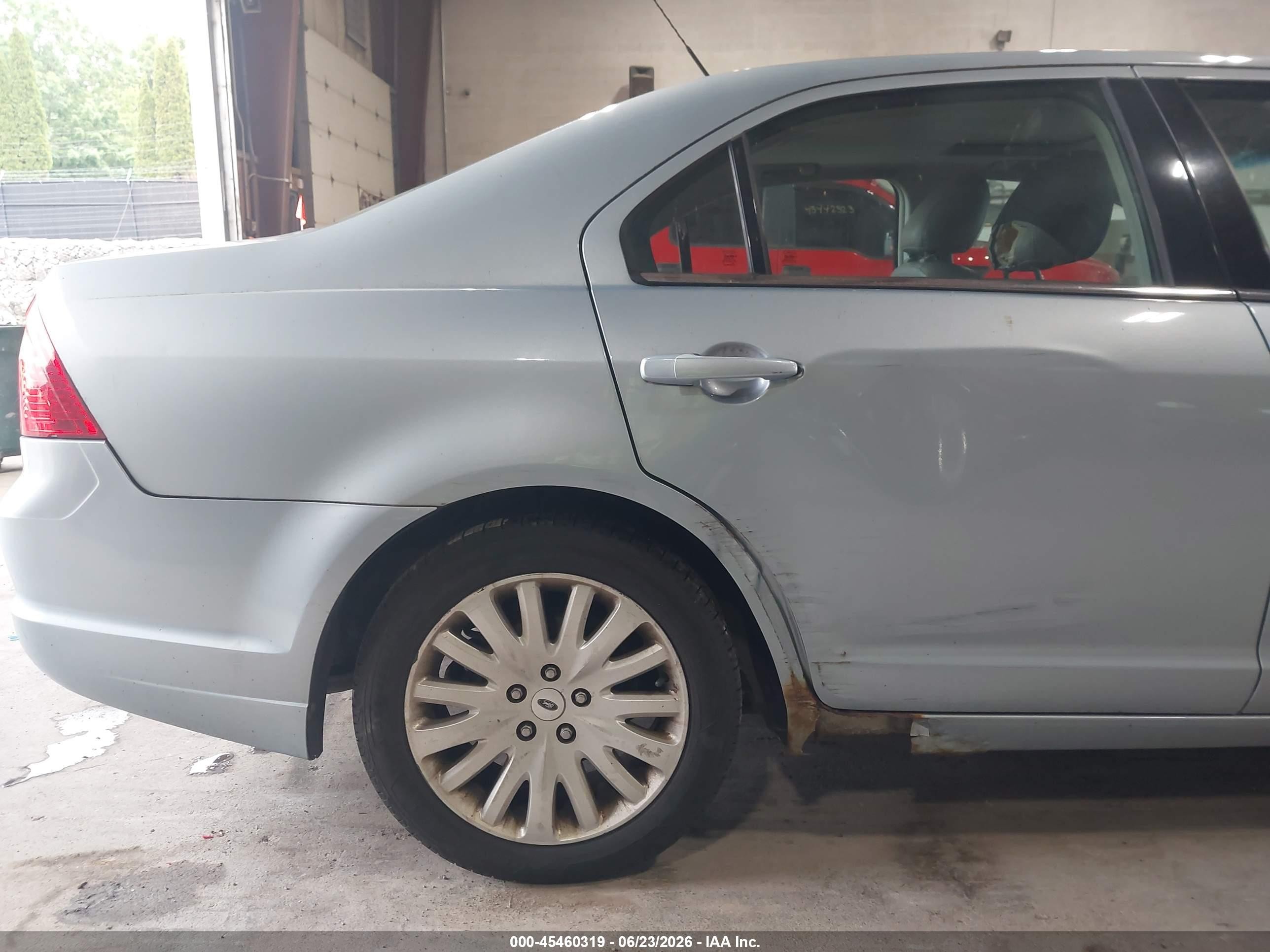 2010 Ford Fusion Hybrid   Light Blue vin: 3FADP0L38AR145880