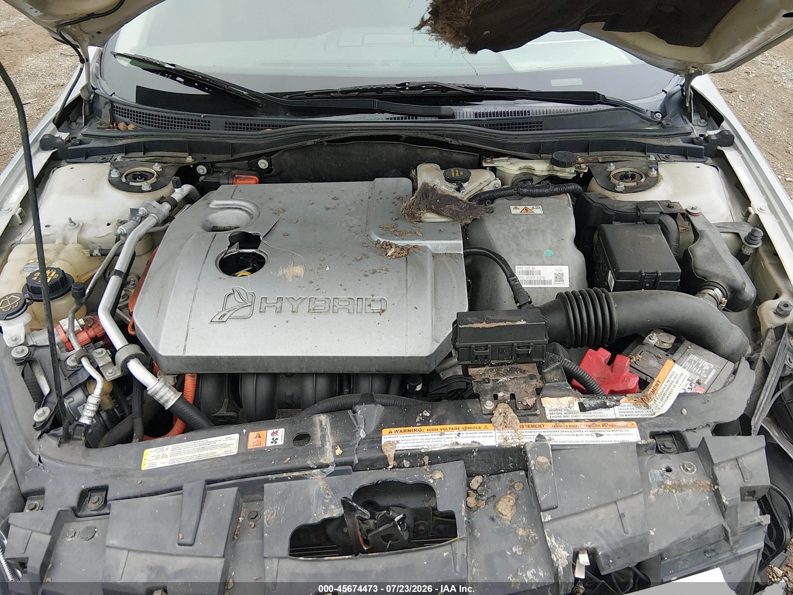 2010 Ford Fusion Hybrid   Silver vin: 3FADP0L38AR148469