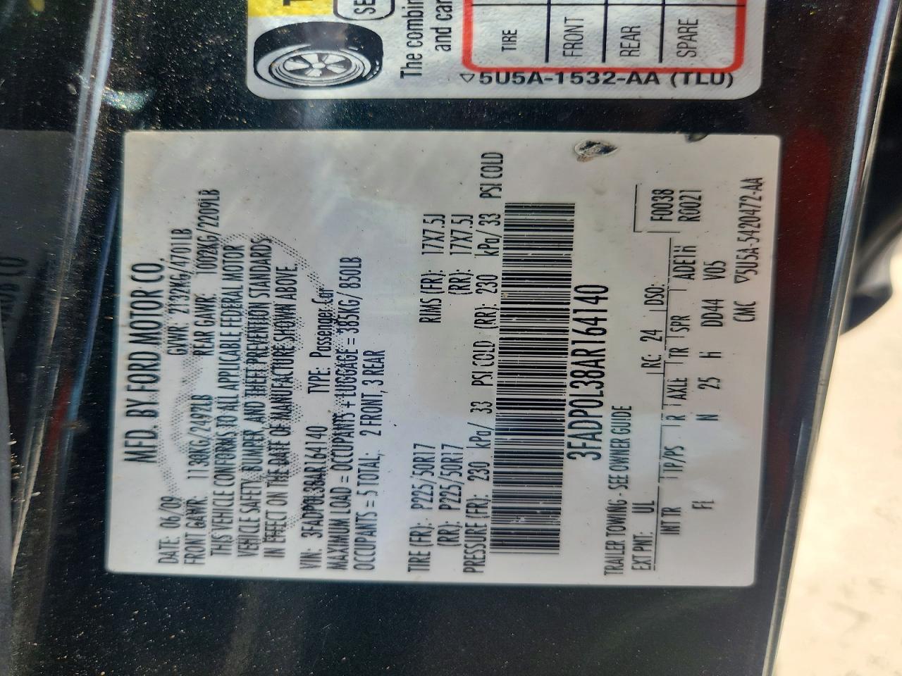 2010 Ford Fusion Hybrid Gray vin: 3FADP0L38AR164140