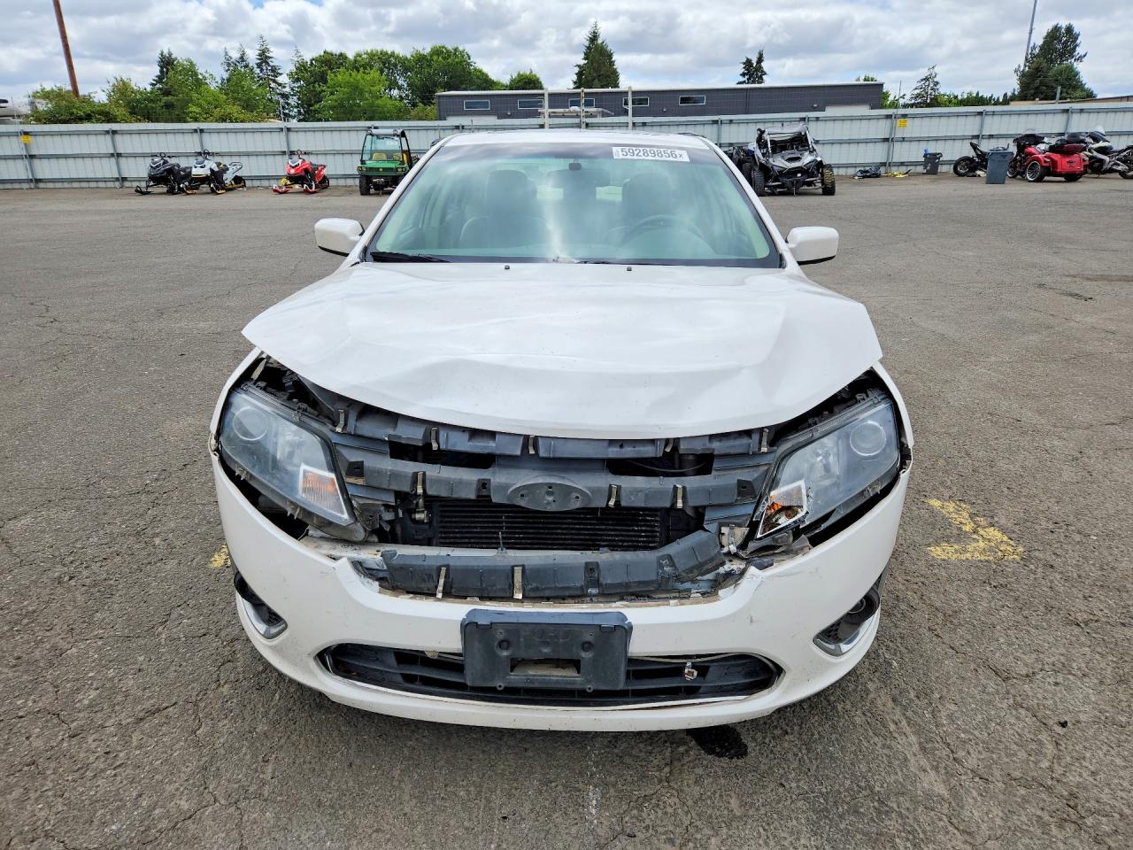 2010 Ford Fusion Hybrid White vin: 3FADP0L38AR234803