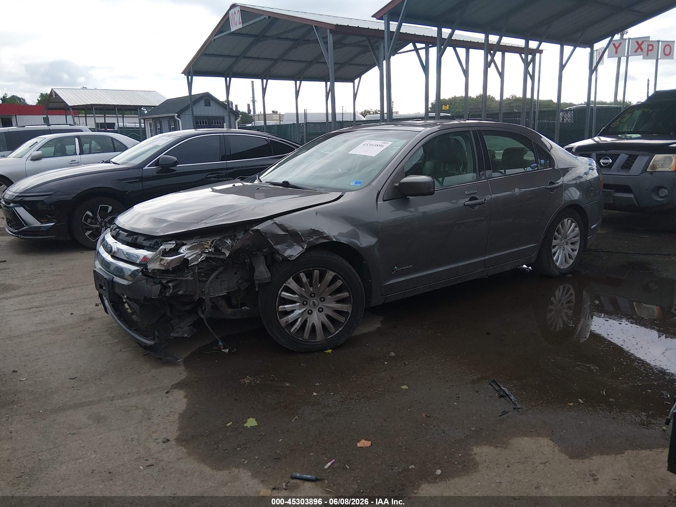 2010 Ford Fusion Hybrid   Gray vin: 3FADP0L38AR317096