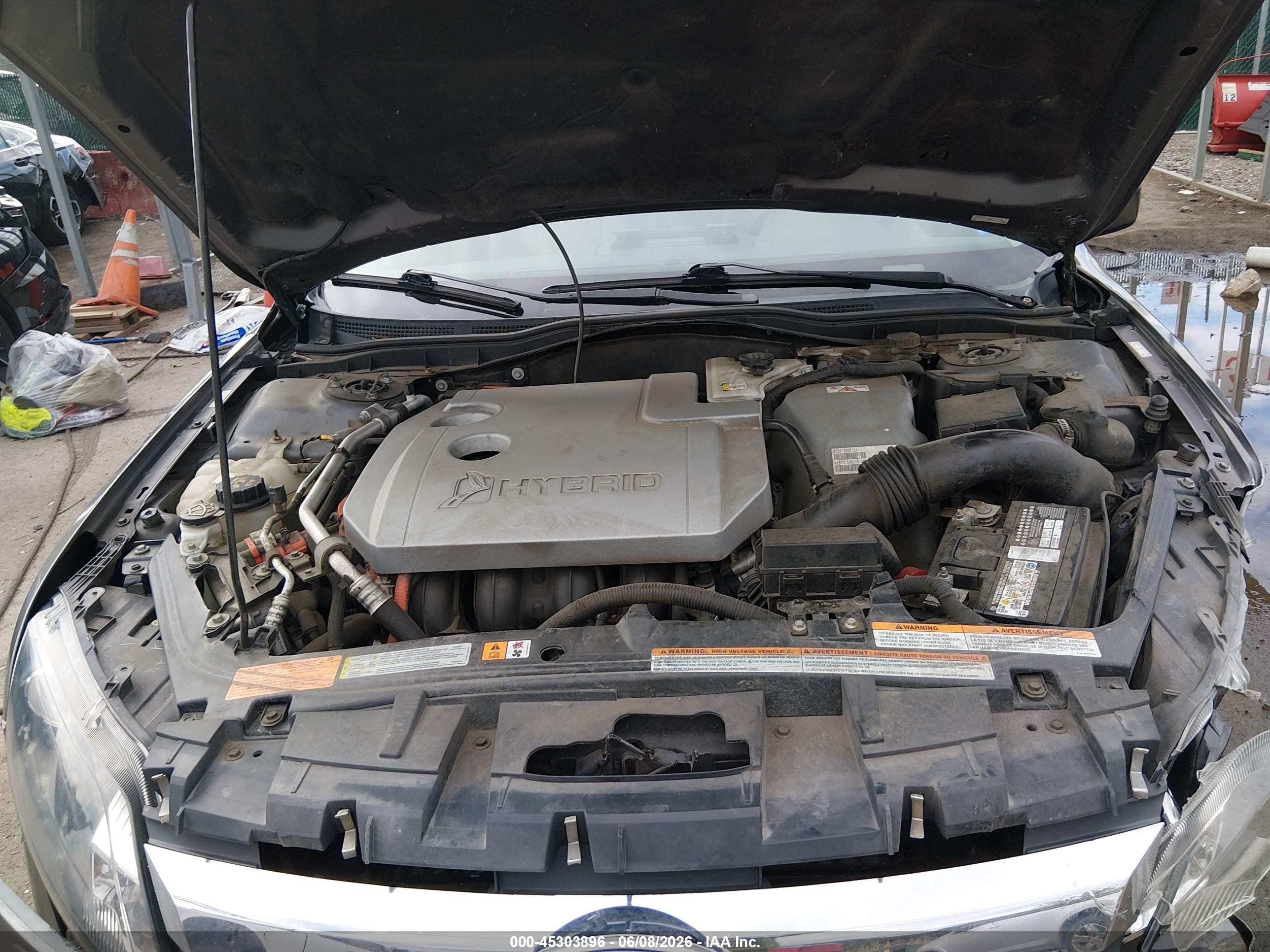 2010 Ford Fusion Hybrid   Gray vin: 3FADP0L38AR317096