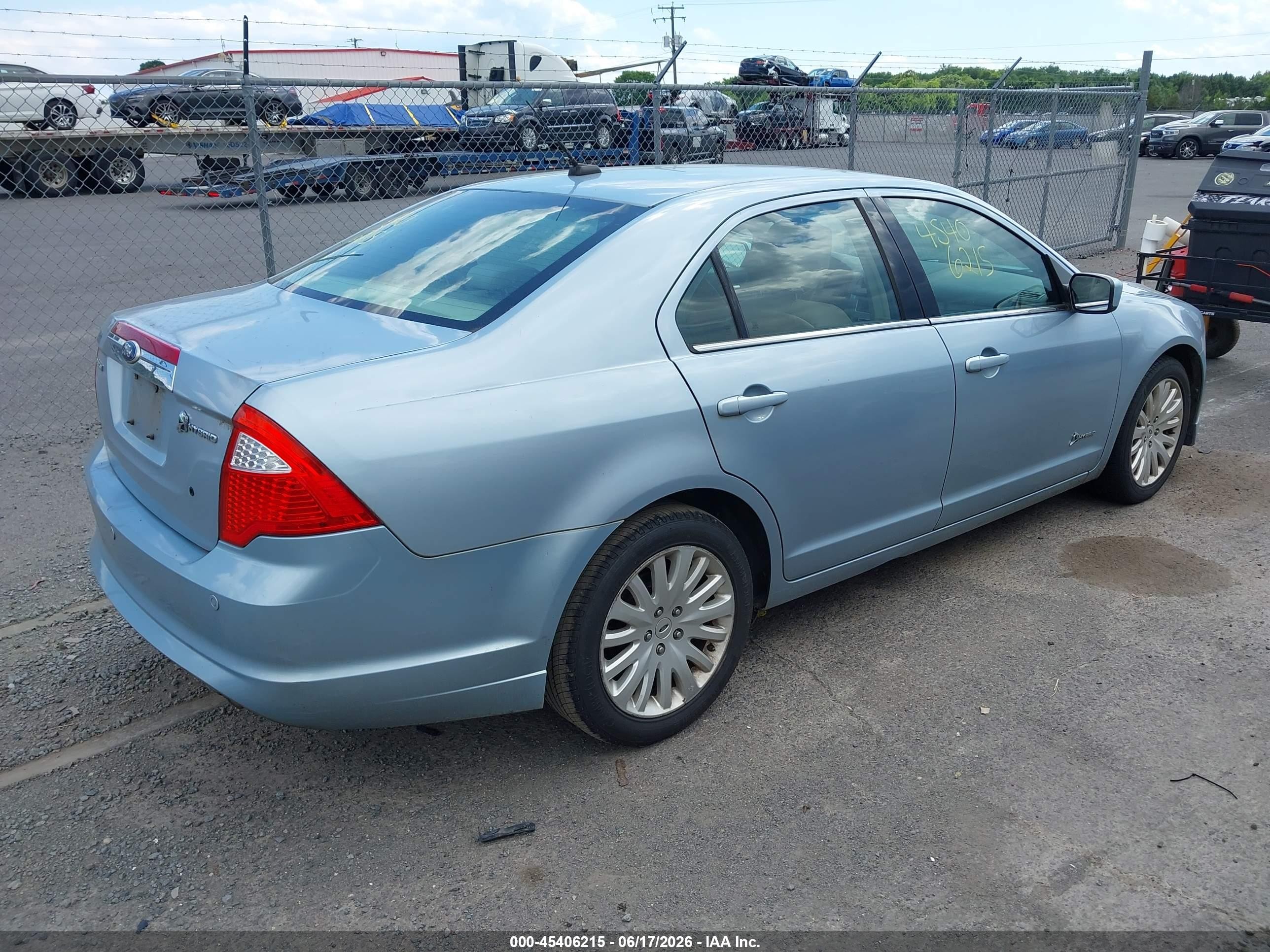 2010 Ford Fusion Hybrid   Синий vin: 3FADP0L38AR327465