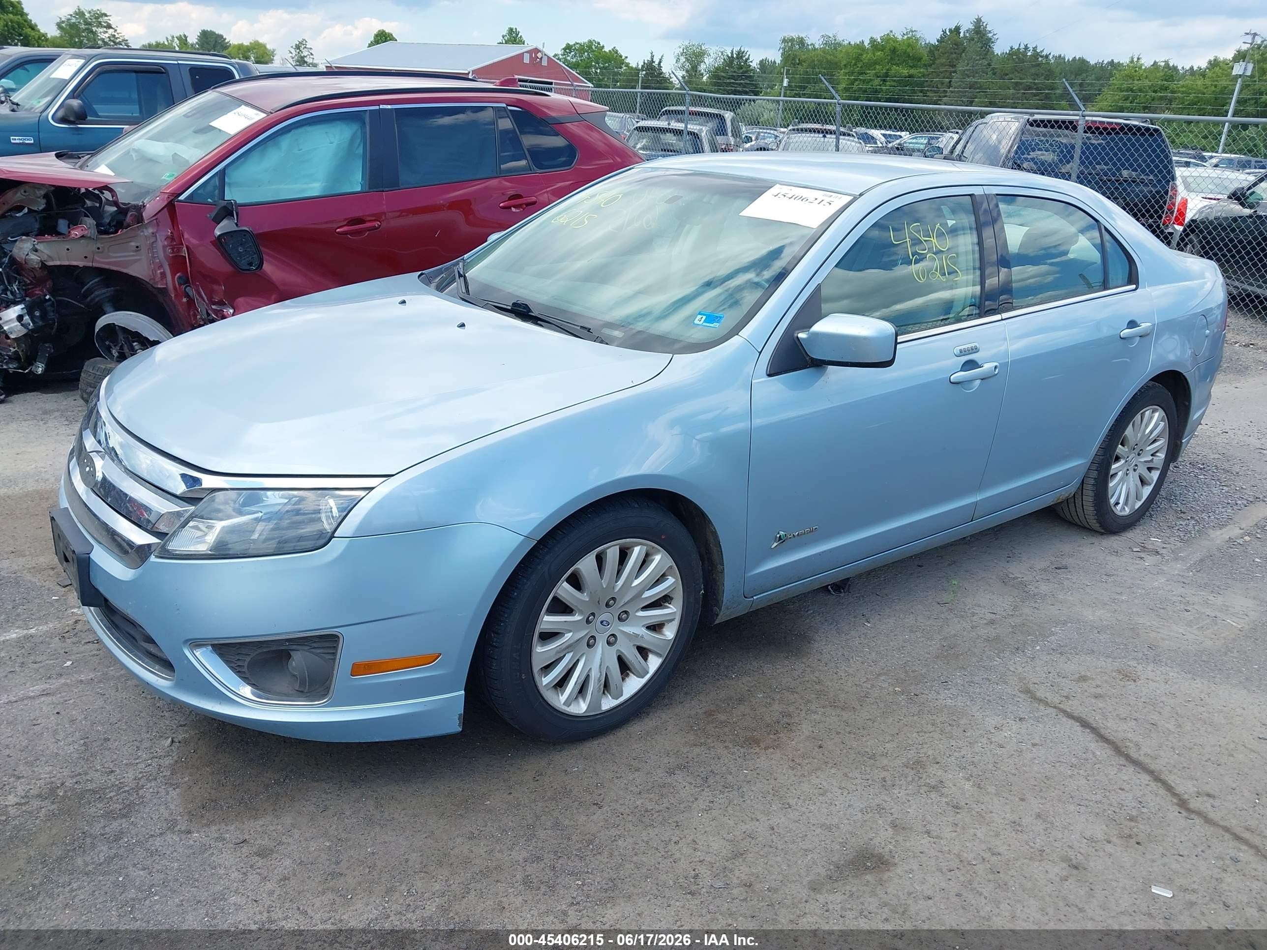 2010 Ford Fusion Hybrid   Синий vin: 3FADP0L38AR327465