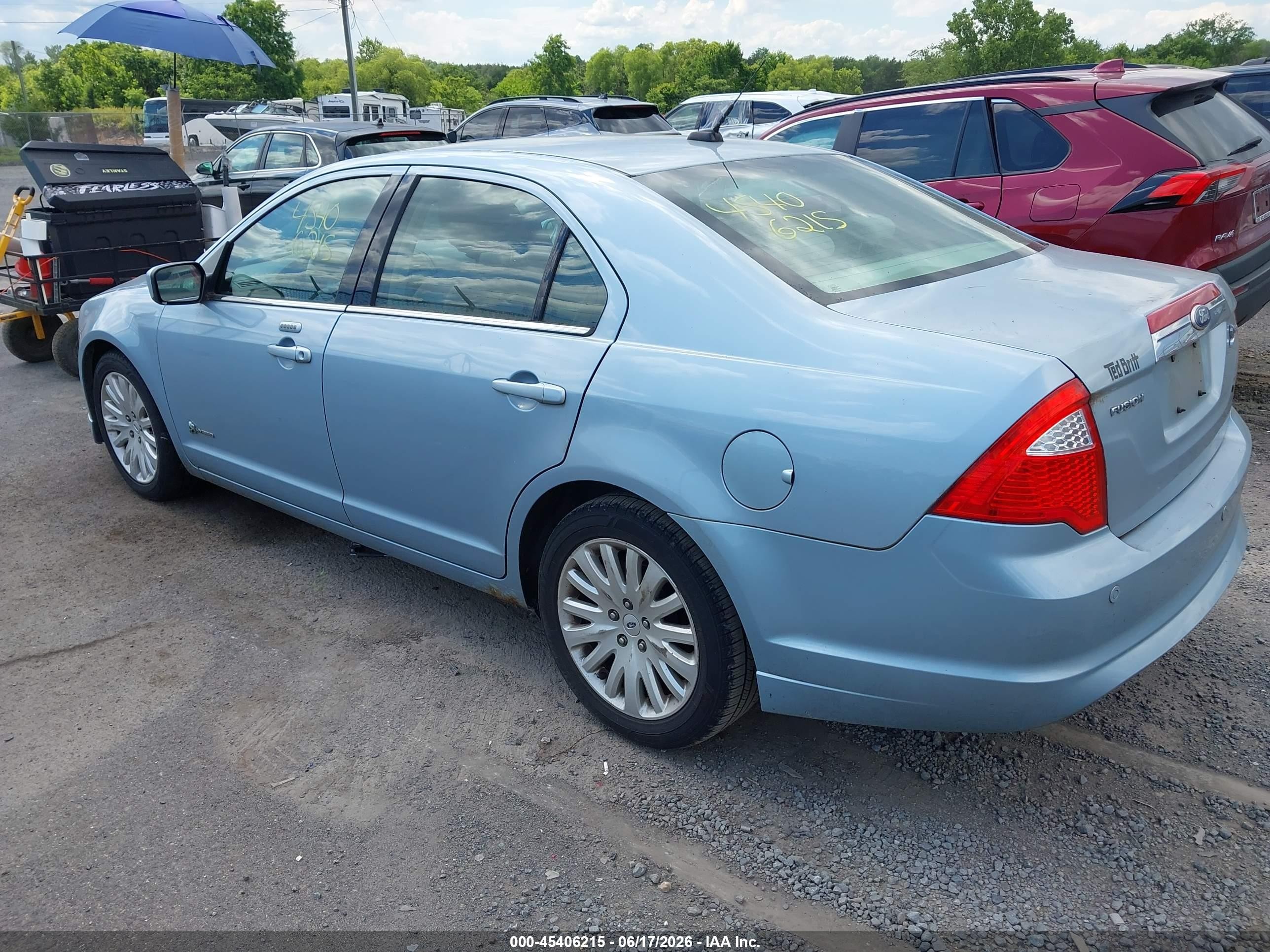 2010 Ford Fusion Hybrid   Синий vin: 3FADP0L38AR327465