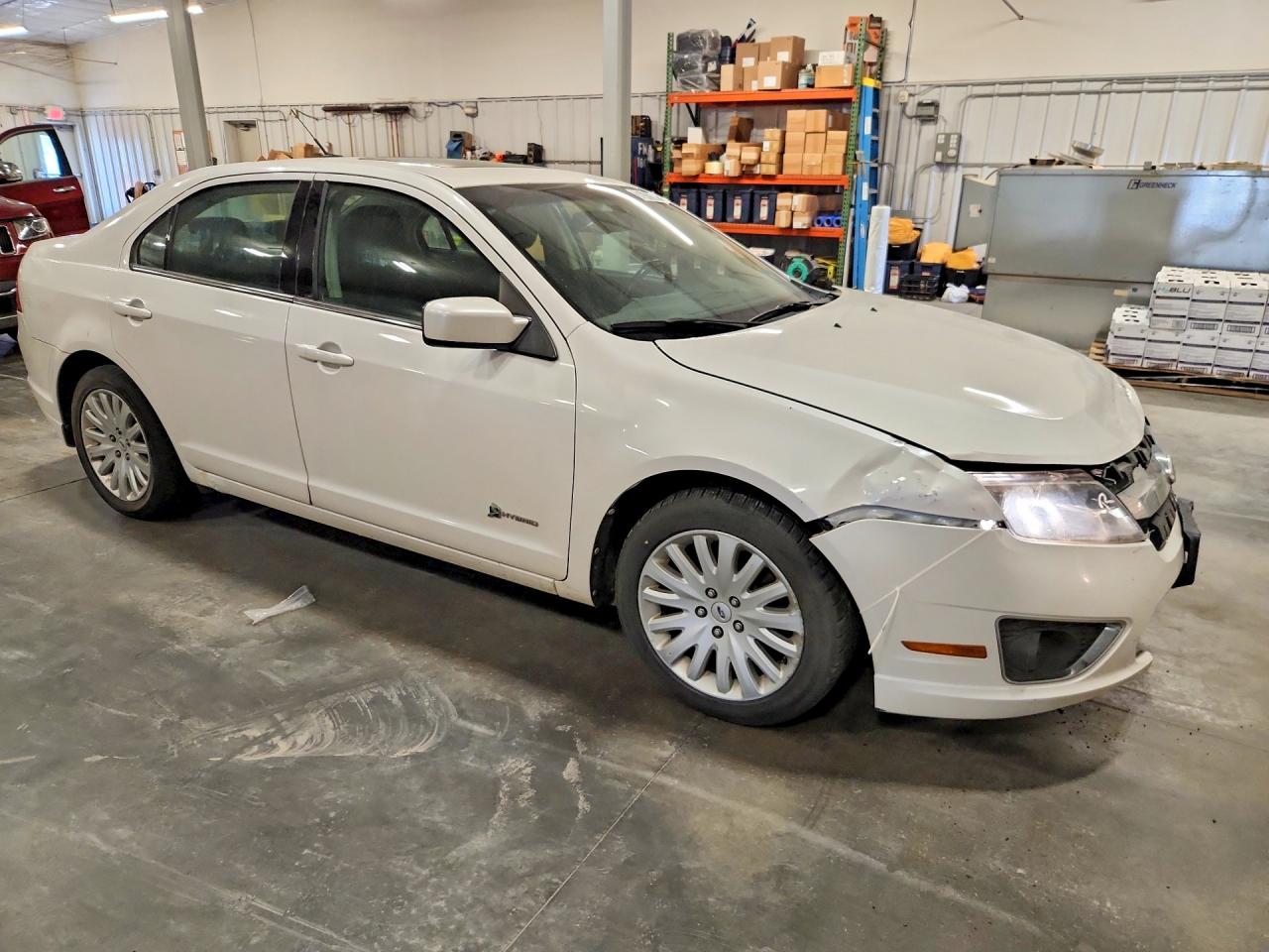 2010 Ford Fusion Hybrid Белый vin: 3FADP0L38AR354858